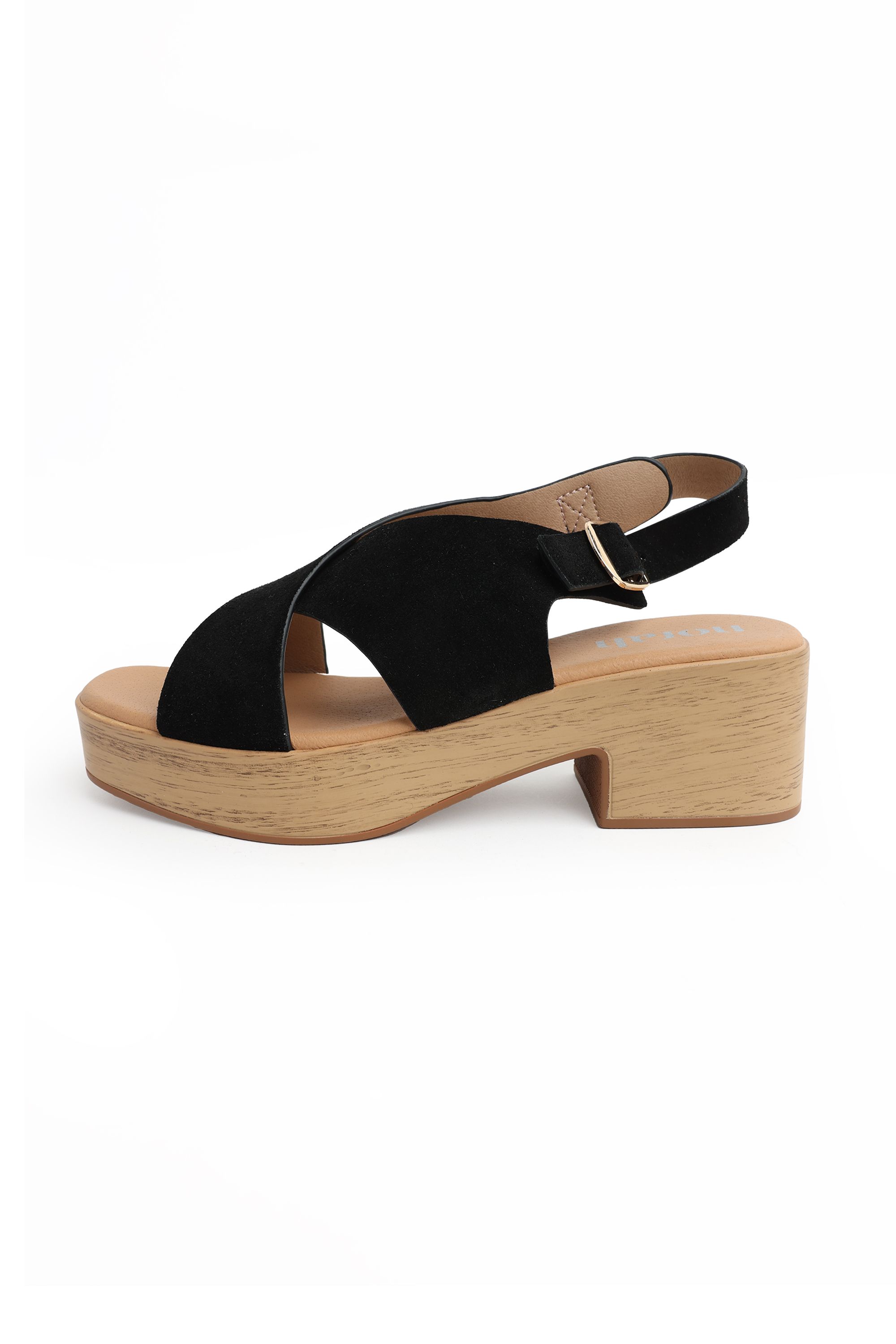 Norah Zwarte sandaal met blokhak black 218204-001-37