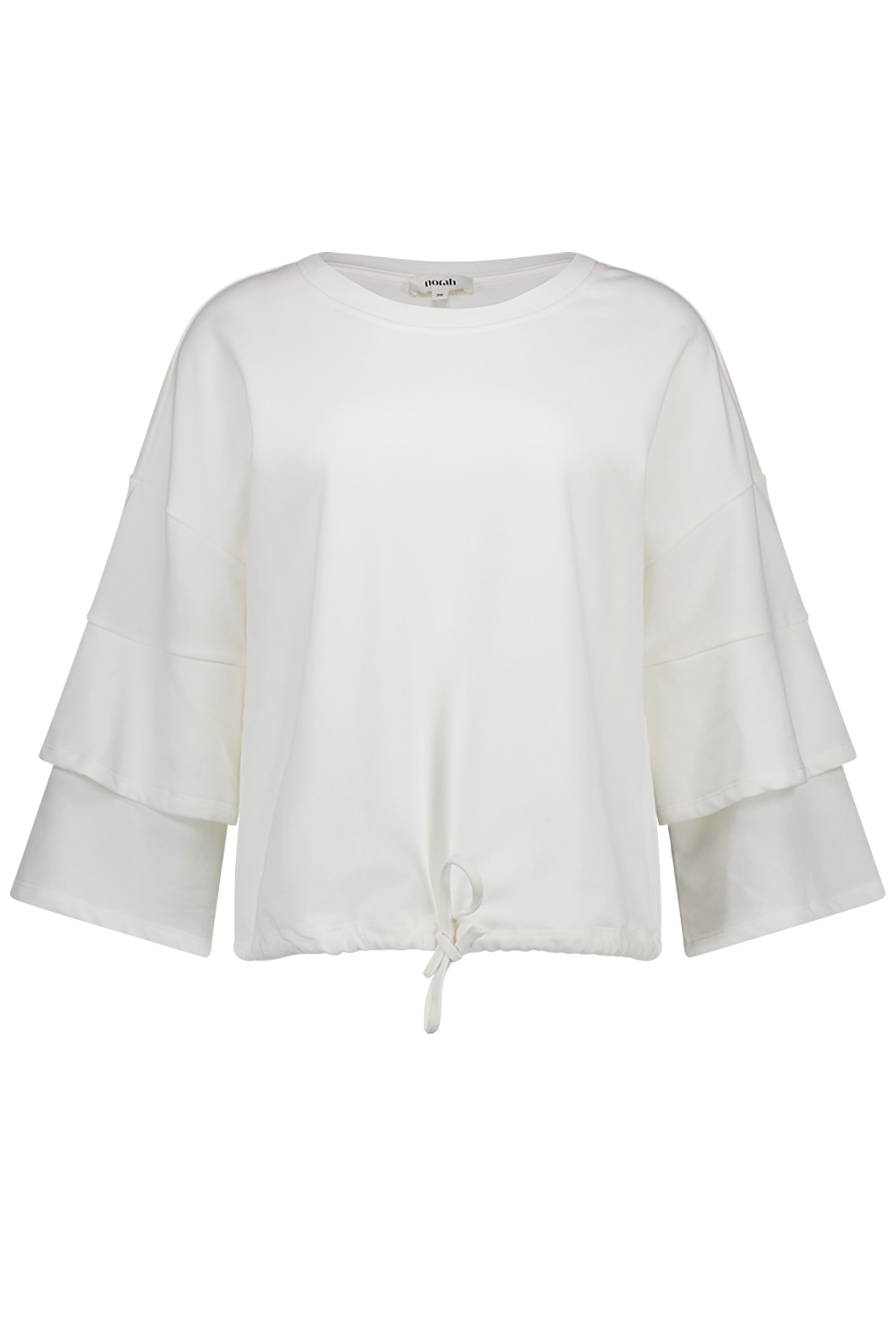 Norah Off-white sweater met volants off-white 218209-101-38