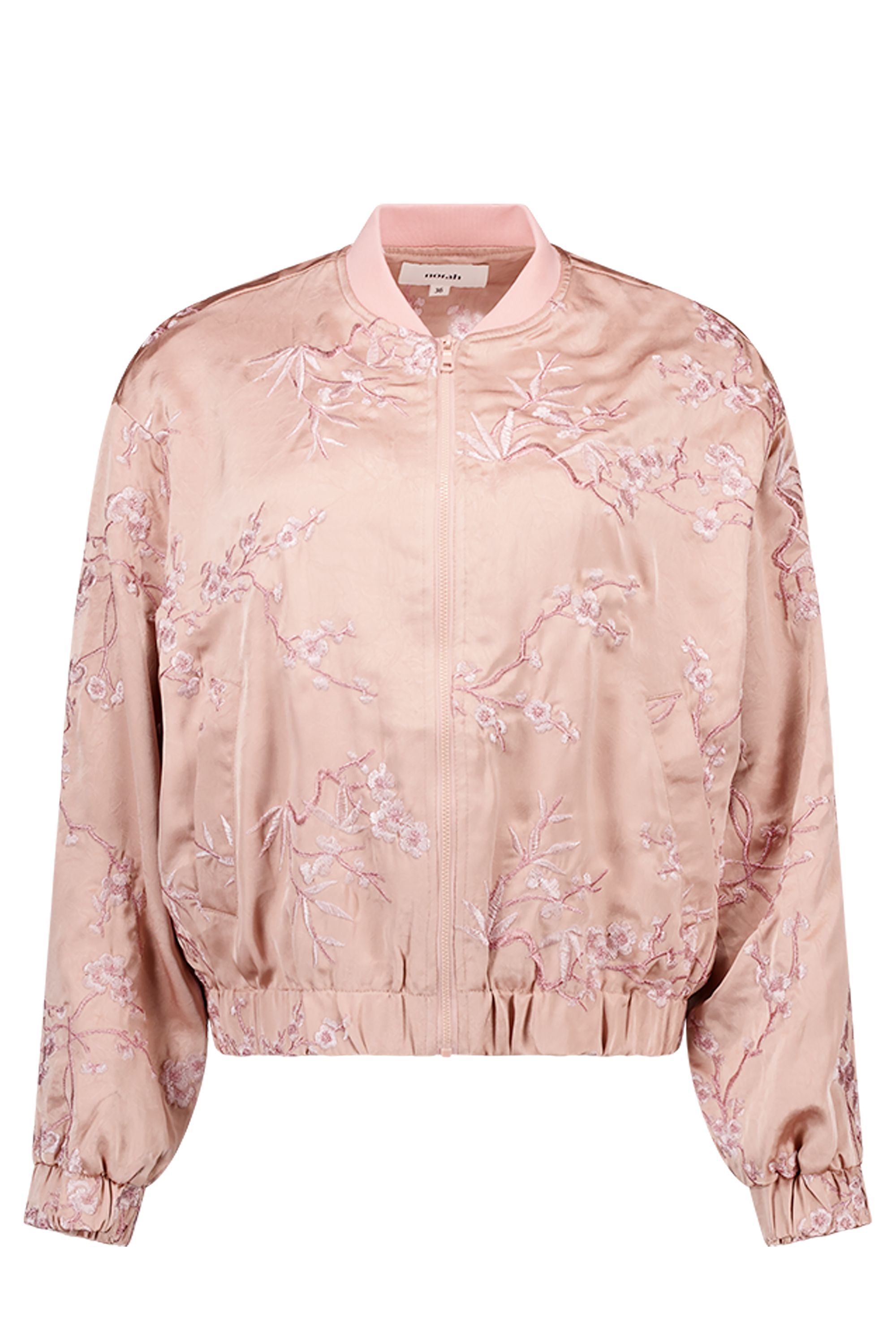 Norah Lichroze bomberjas met bloemen powder rose 218219-906-44