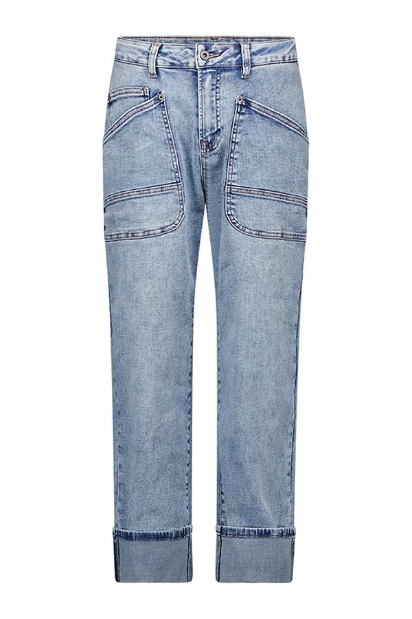 Norah Straight cropped jeans | Lichtblauw light denim 218233-478-34