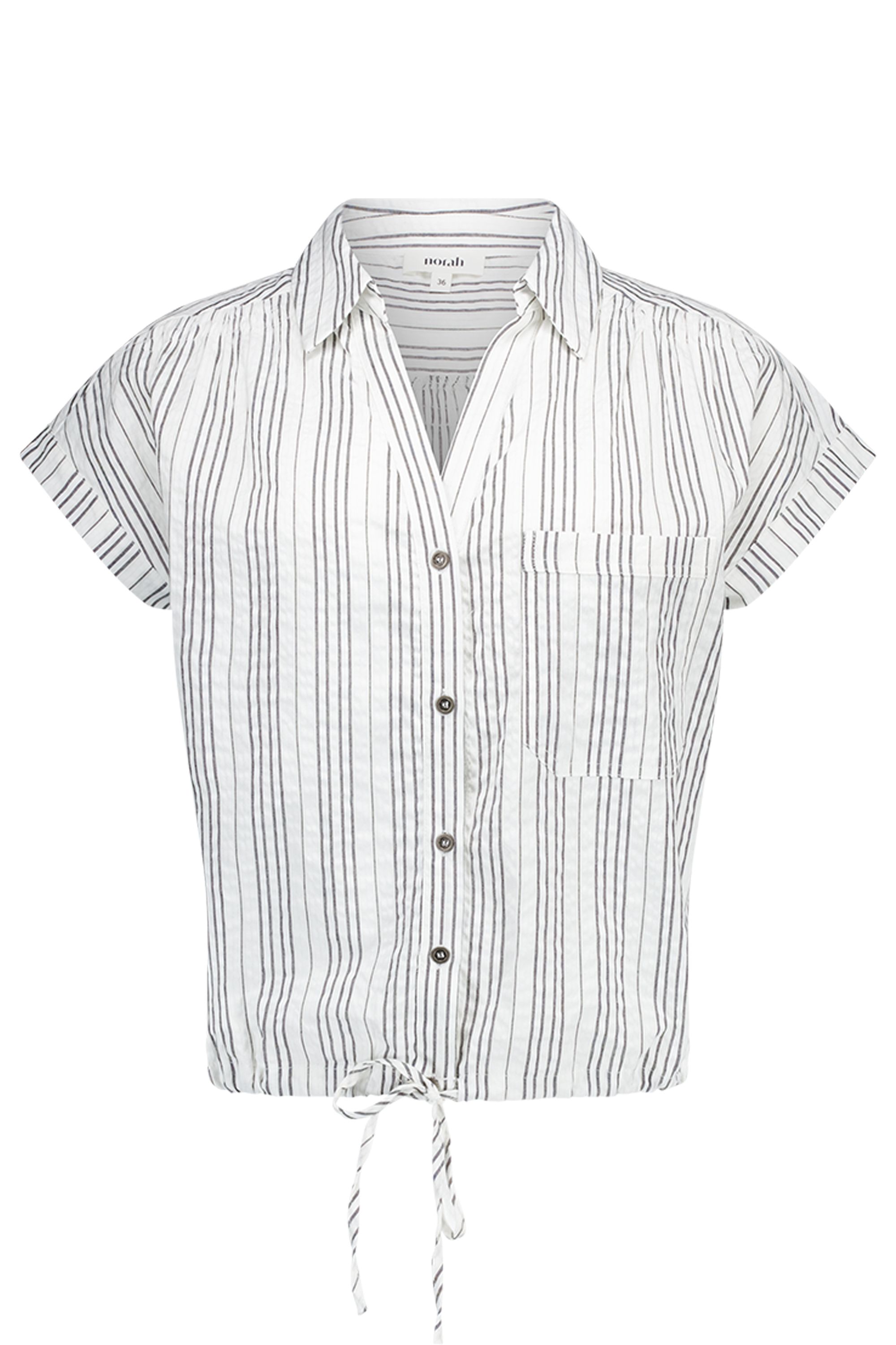 Norah Gestreepte zwart/witte blouse white/black 218239-131-36