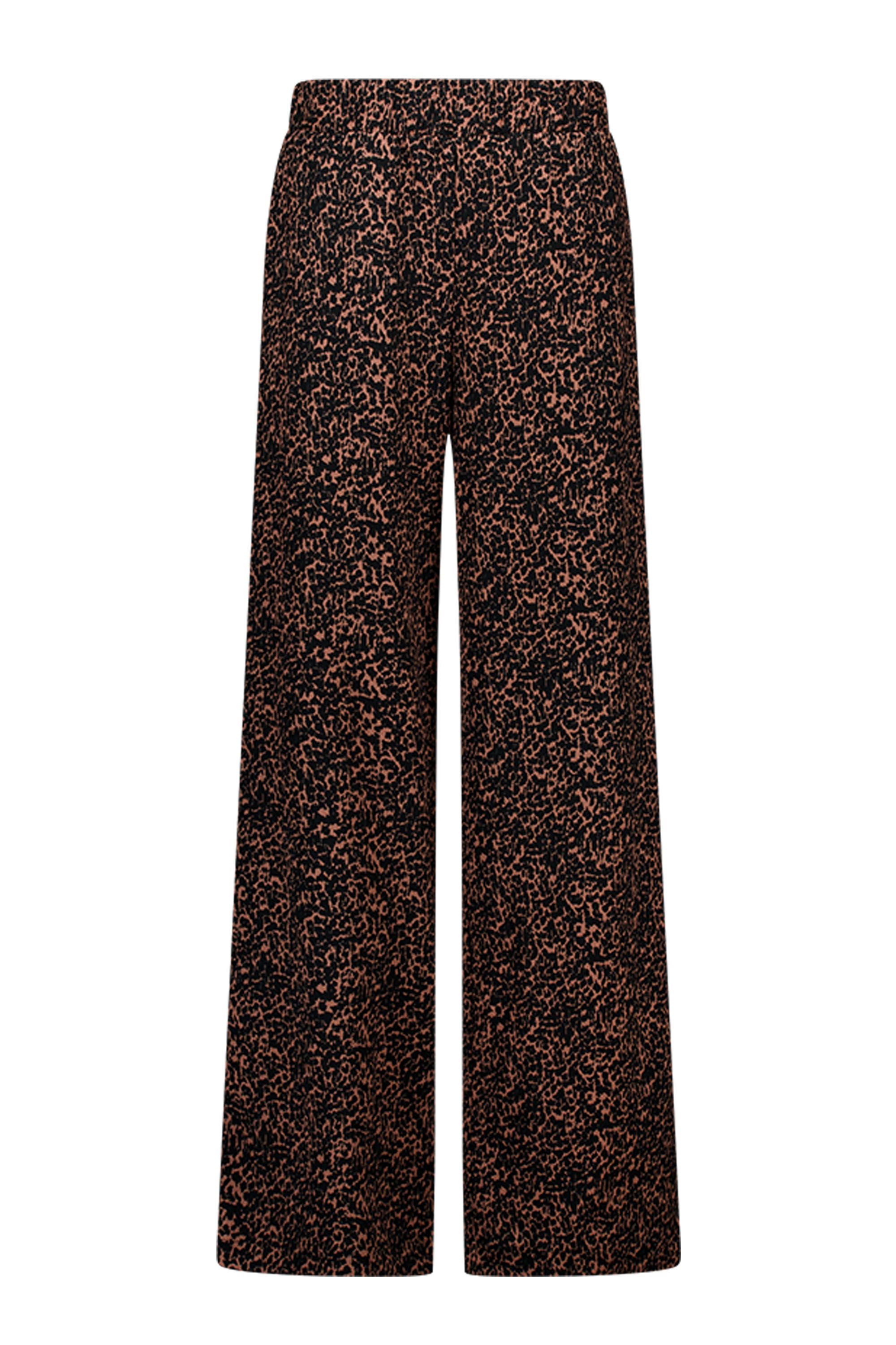 Norah Wide fit broek | Bruin/zwart red multicolor 218241-620