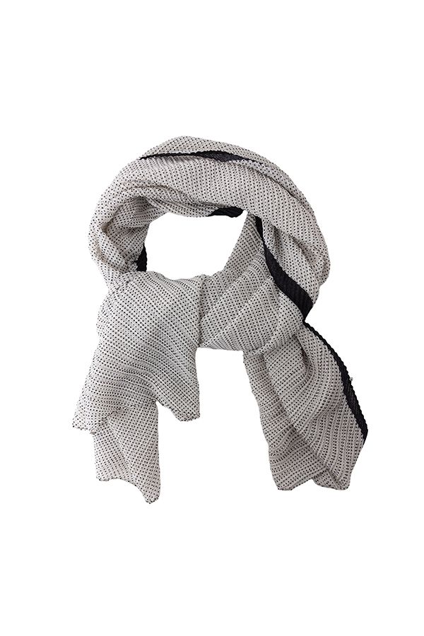 Norah Witte sjaal met zwarte stippen white/black 218256-131-ONE