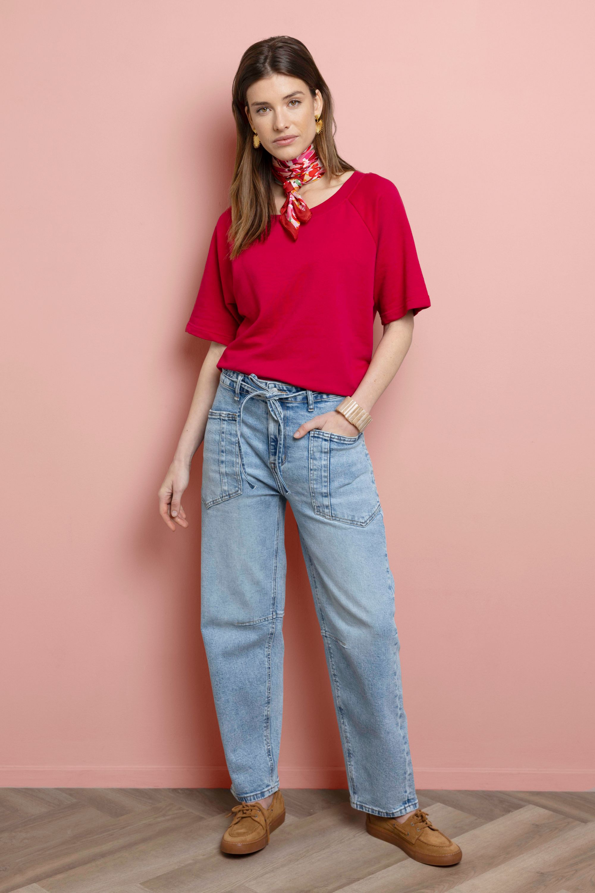 Norah Donkerroze shirt  geranium 218265-664-46