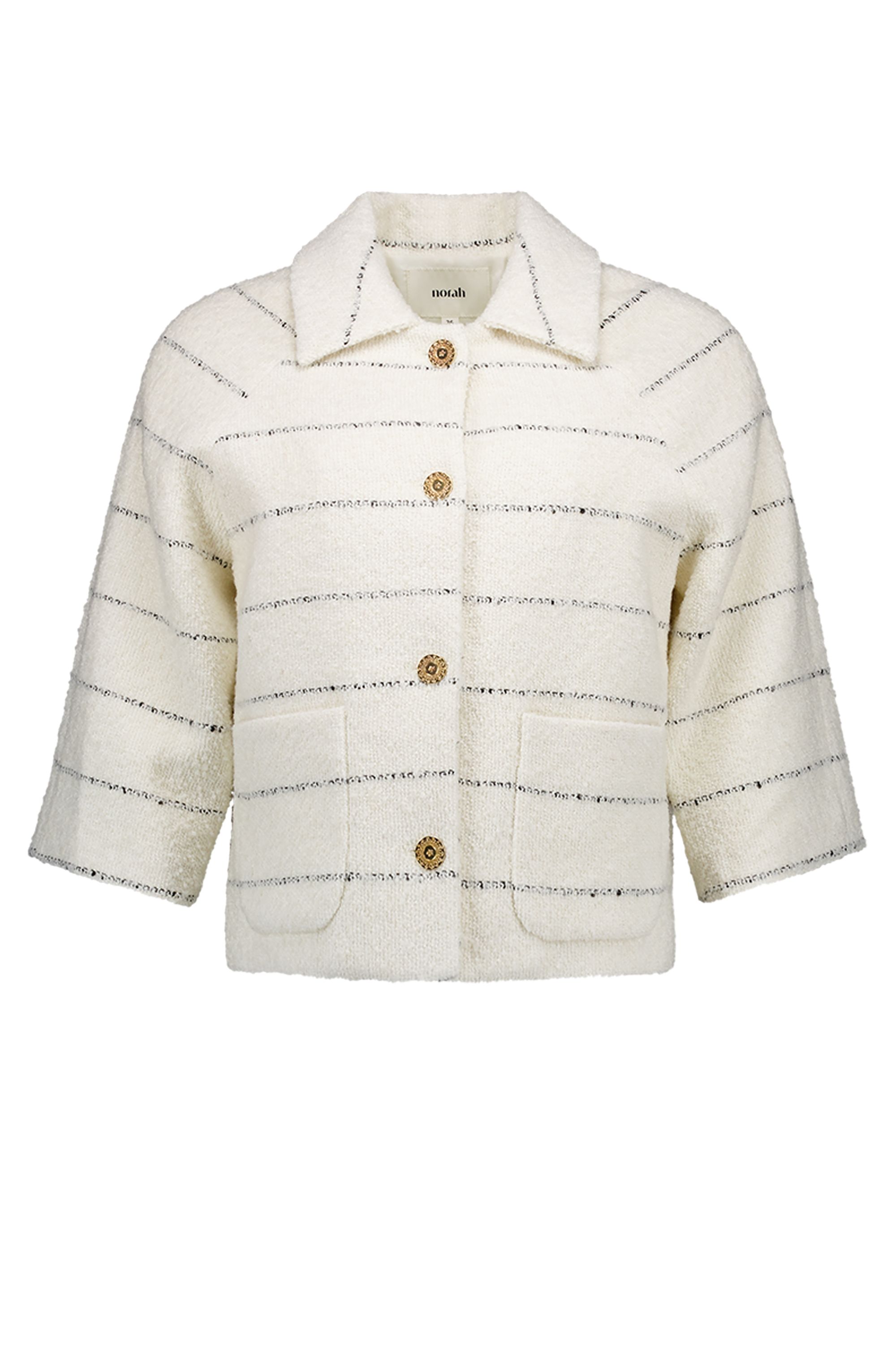 Norah Ecru jasje met strepen ecru/black 218269-170-42