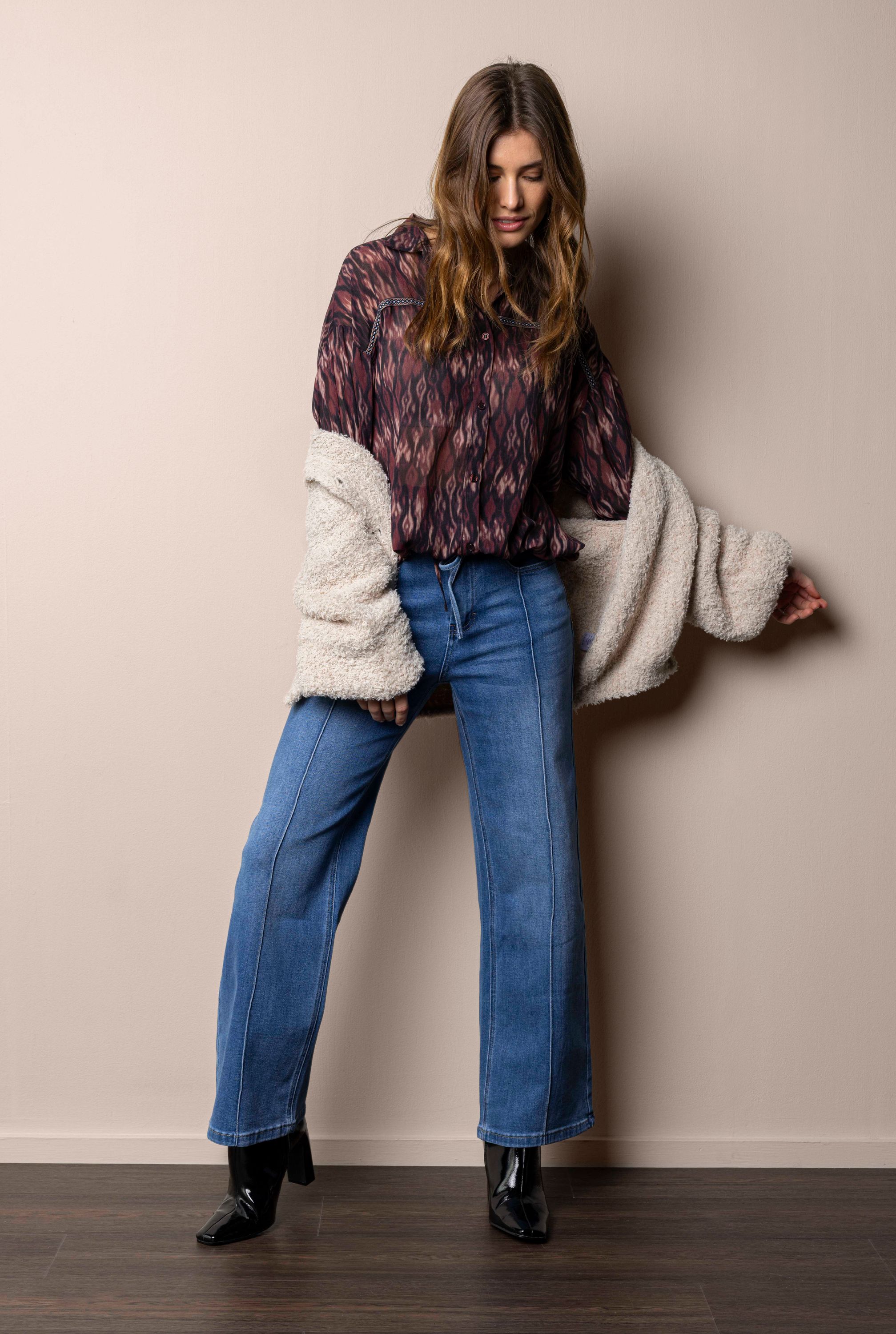 Norah Wende jeans| Straight | Middenblauw | L30 mid denim 218280-479-42