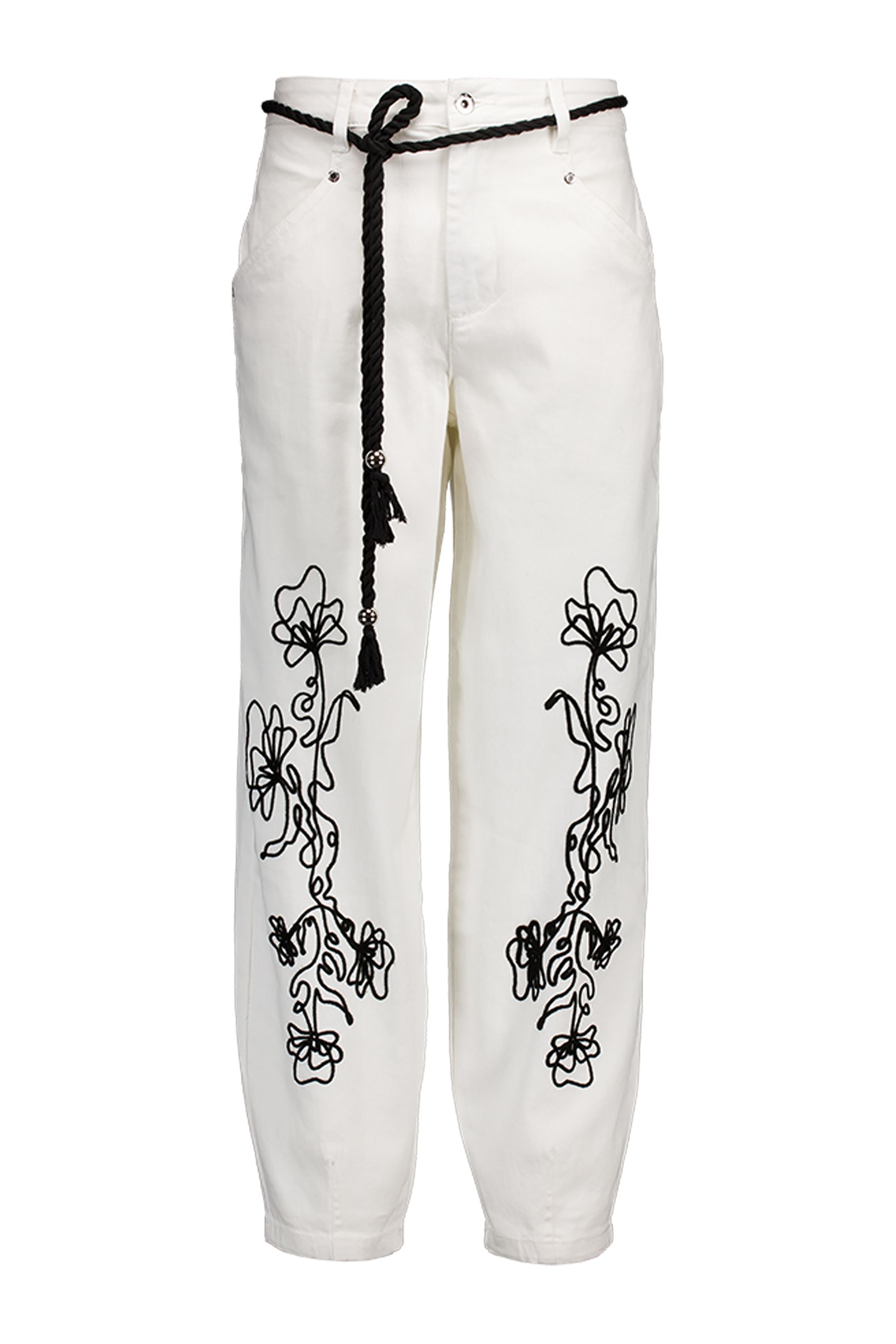 Norah Bella jeans | Barrel | Wit | One Size white/black 218292-131-48