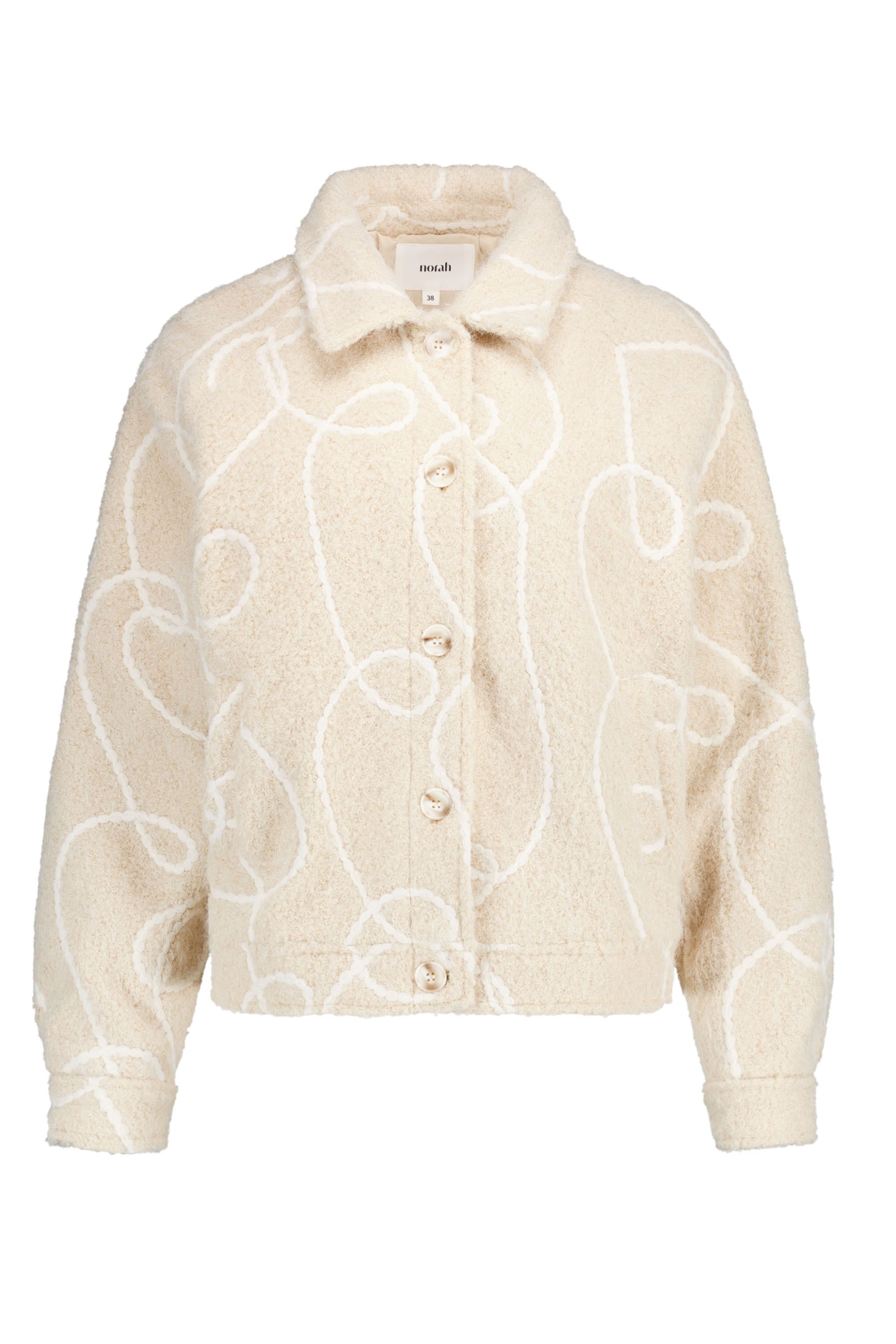 Norah Beige teddy jasje nougat 218302-672
