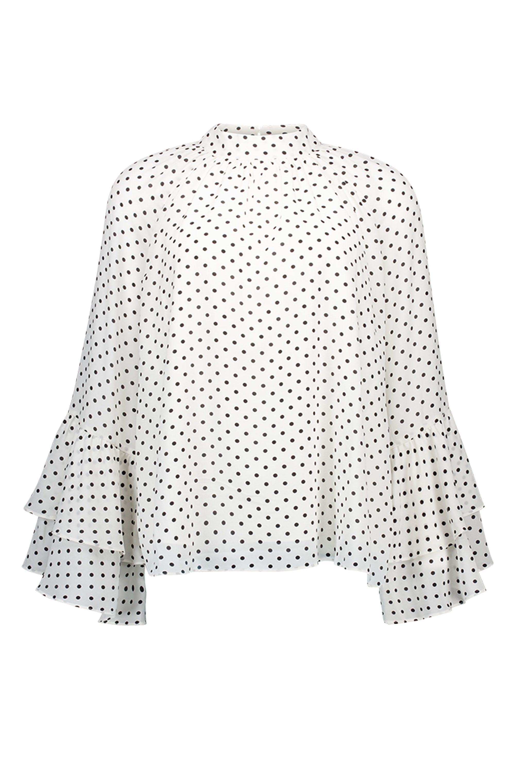 Norah Ecru blouse met polkadots ecru/black 218315-170-42