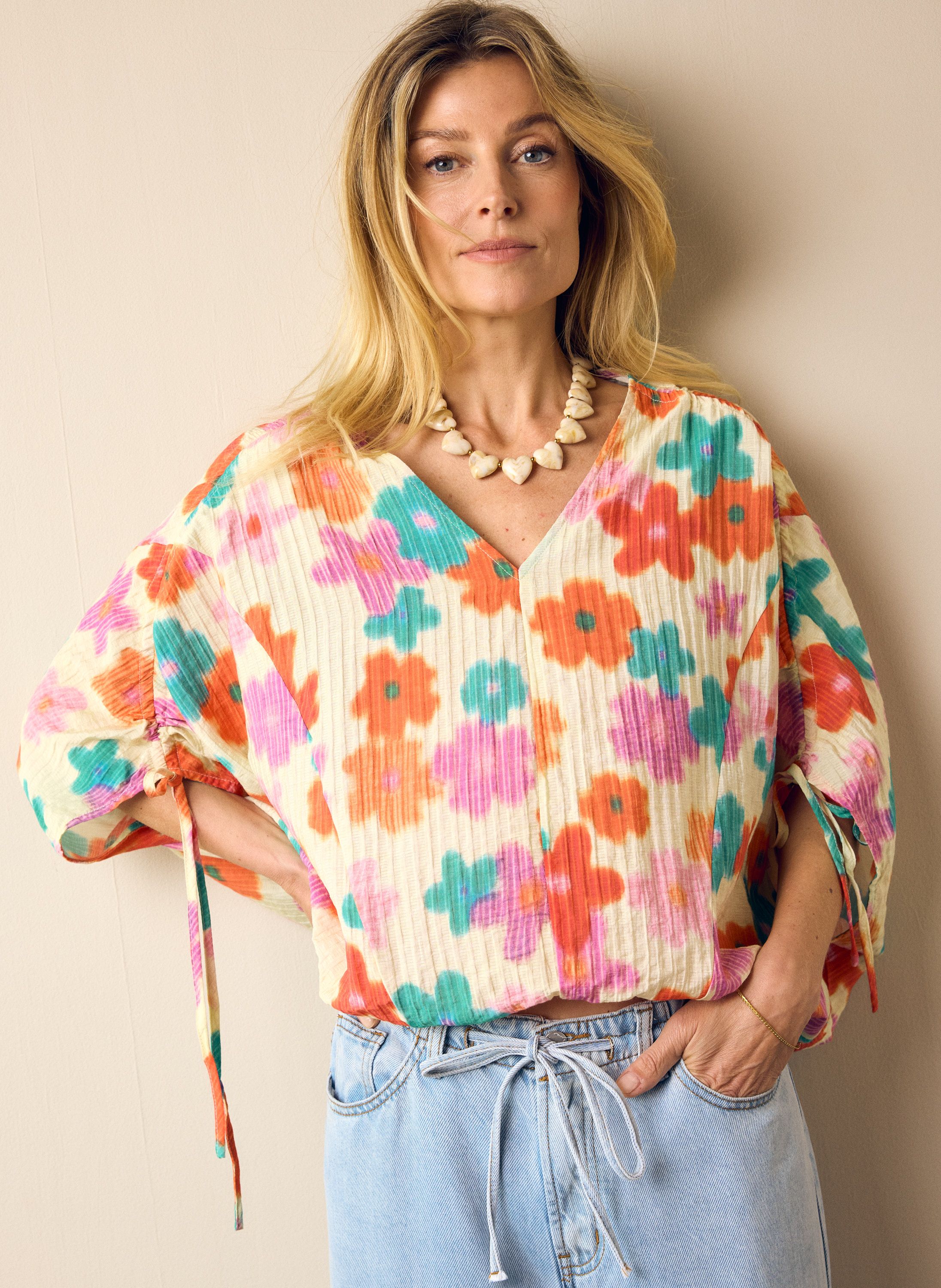 Norah Kleurrijk bloemen shirt multicolor 218334-002-38