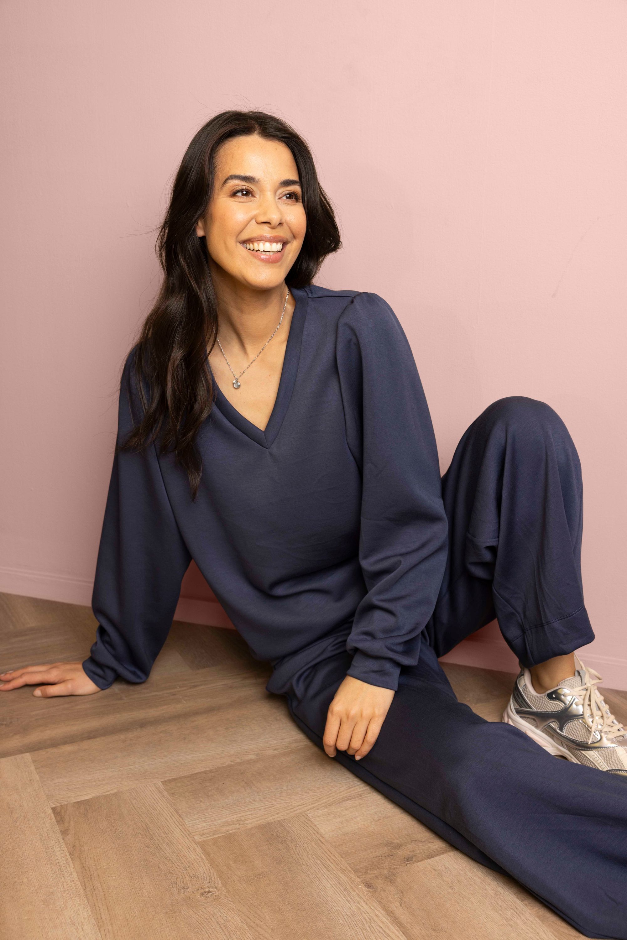 Norah Valerie sweater donkerblauw navy 218339-492-48