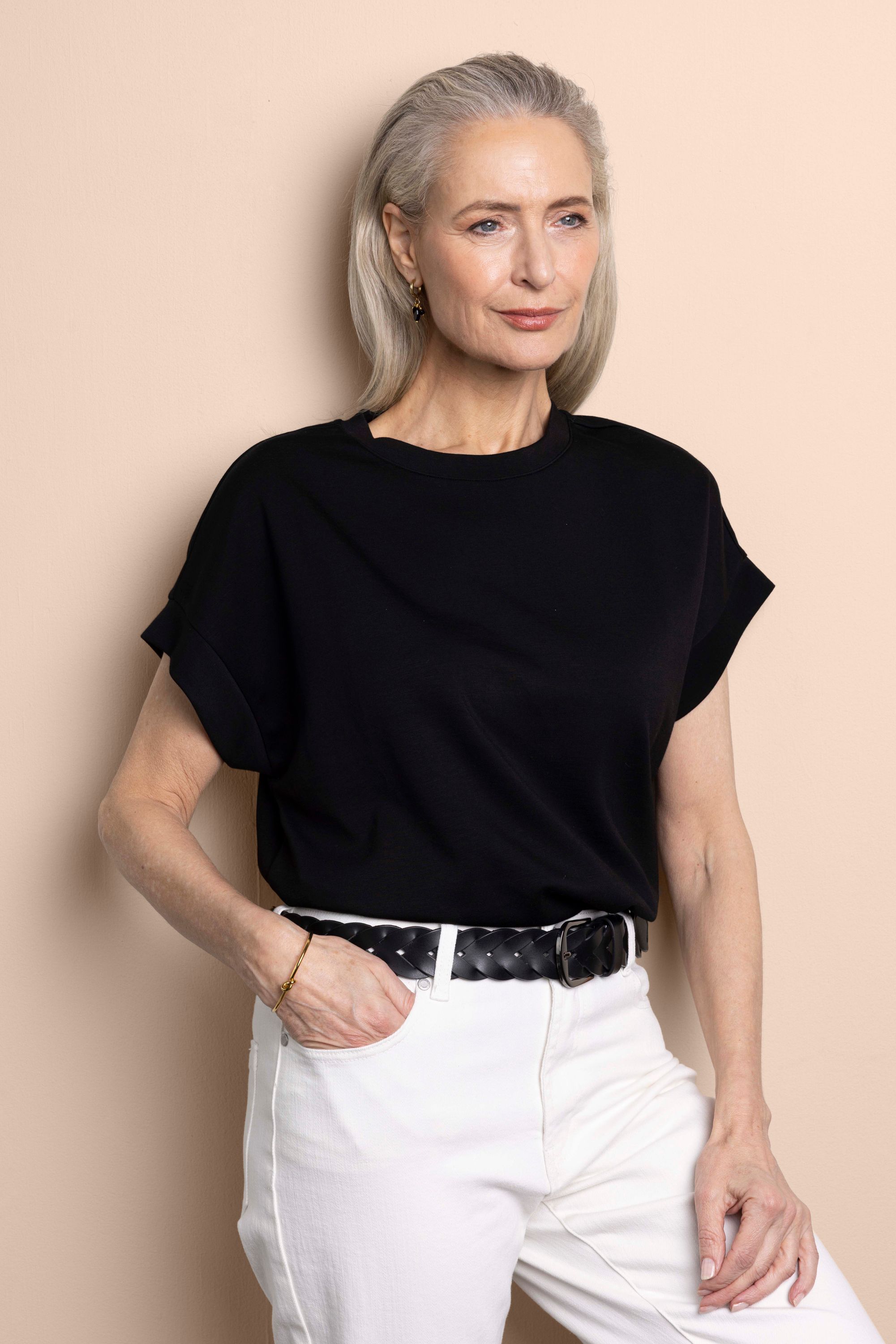 Norah Sanne shirt zwart black 218340-001-36
