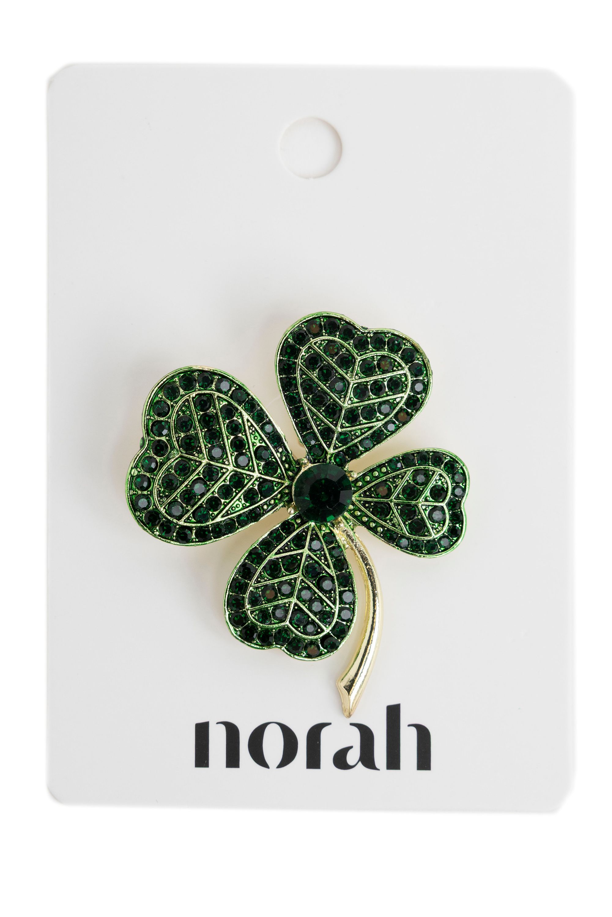 Norah Broche klavertje green 218341-500-ONE