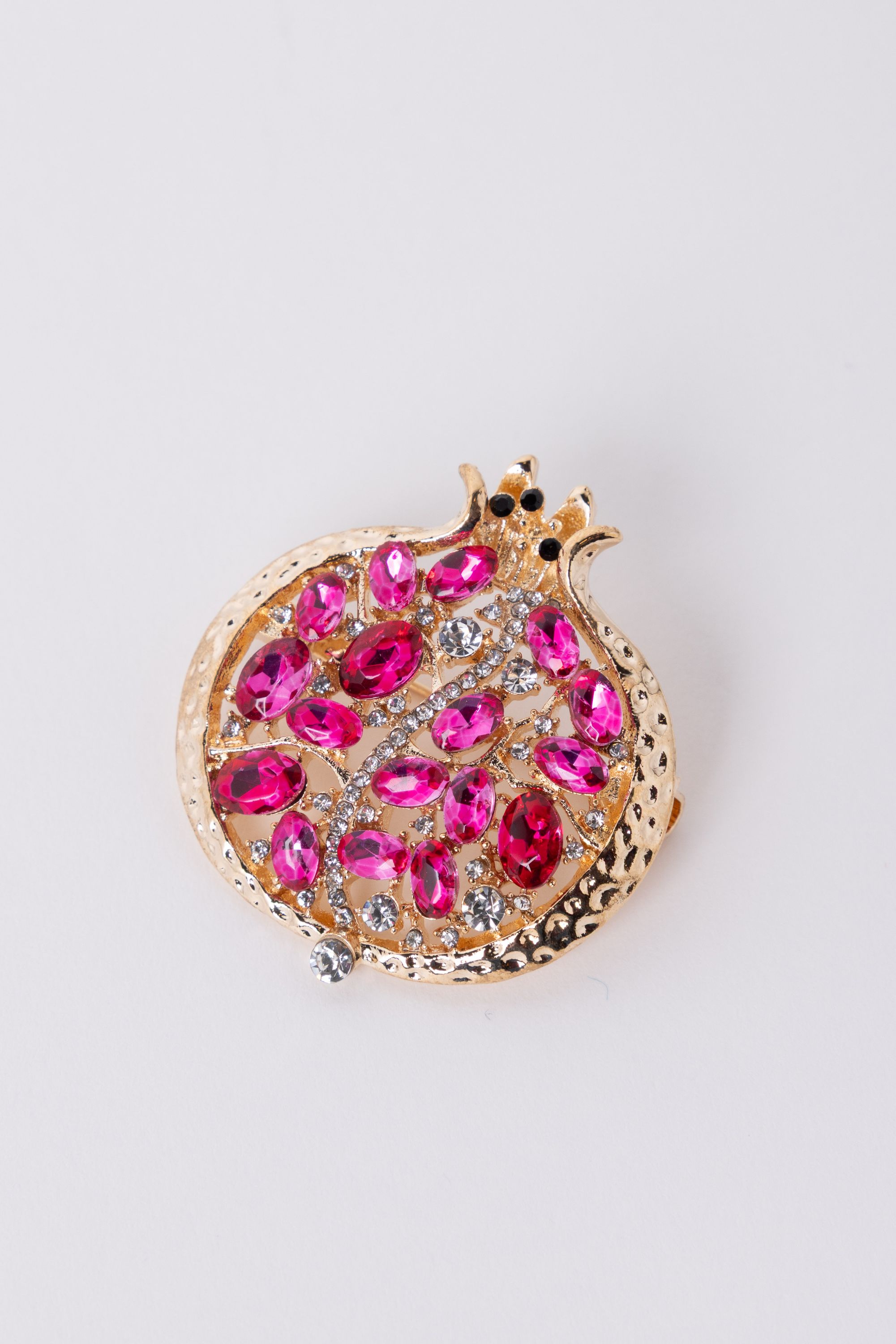 Norah Goudkleurige broche granaatappel pink 218343-900-ONE