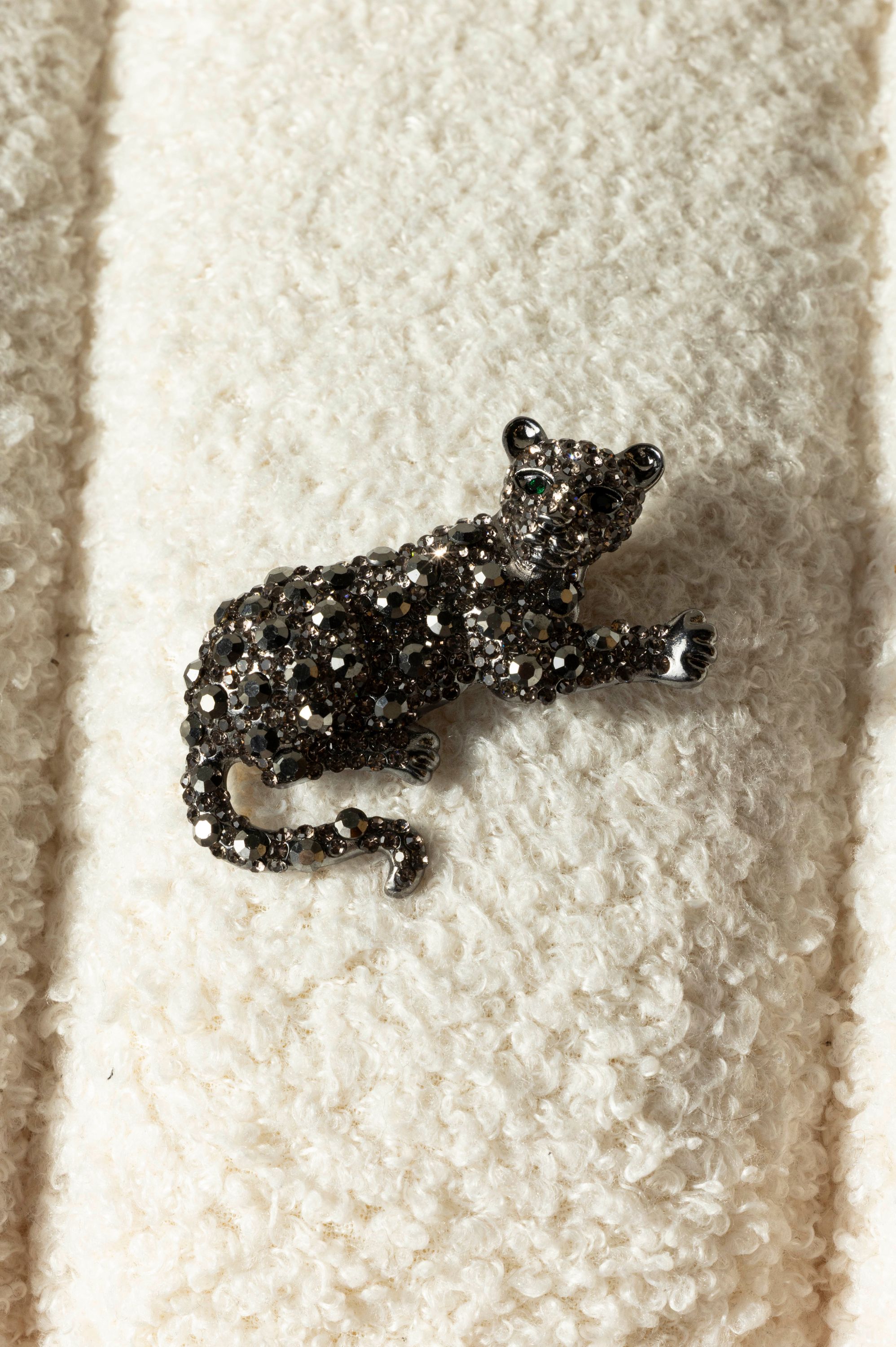 Norah Broche panter black/grey 218345-040-ONE