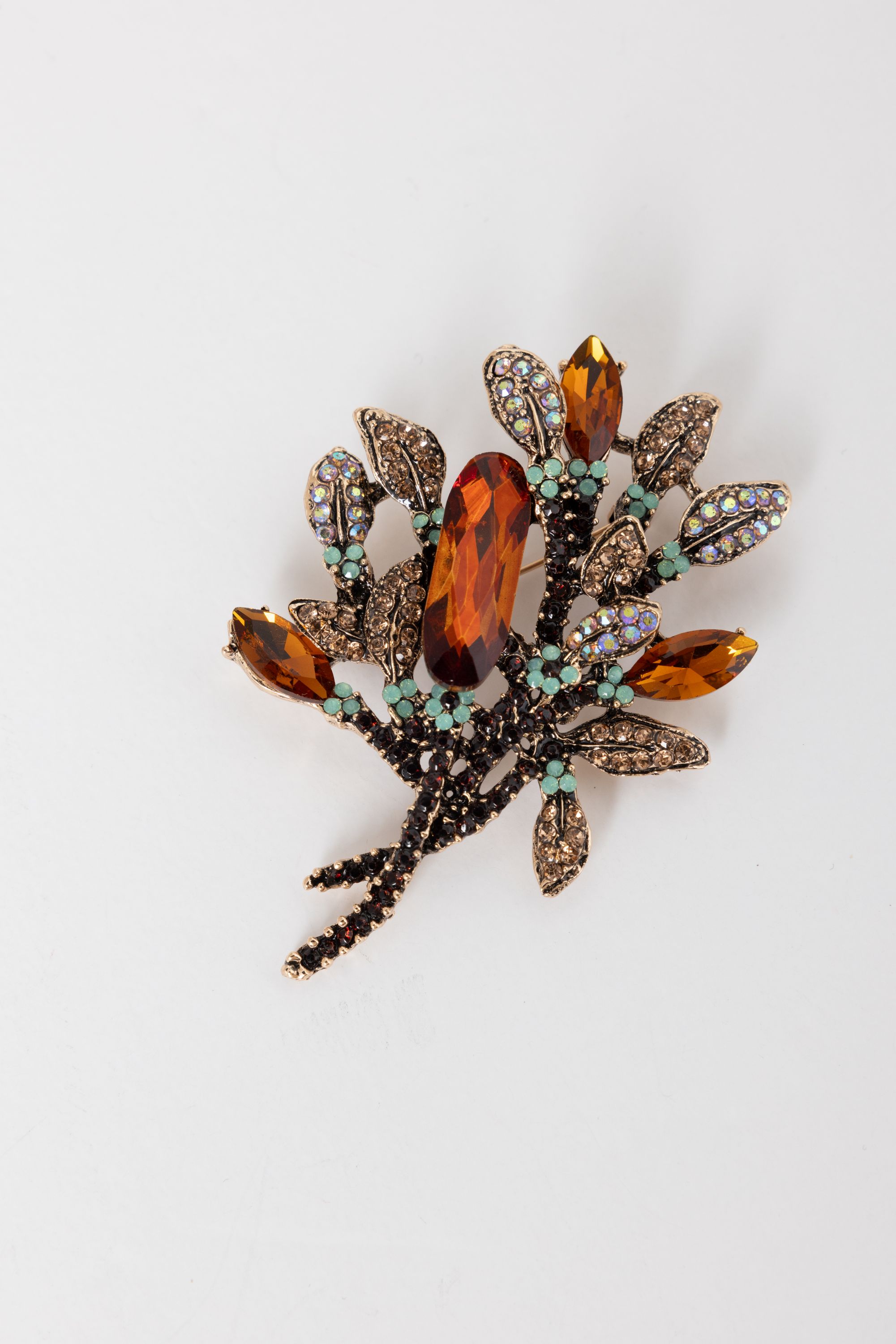 Norah Goudkleurige broche boeket orange multicolor 218352-720-ONE