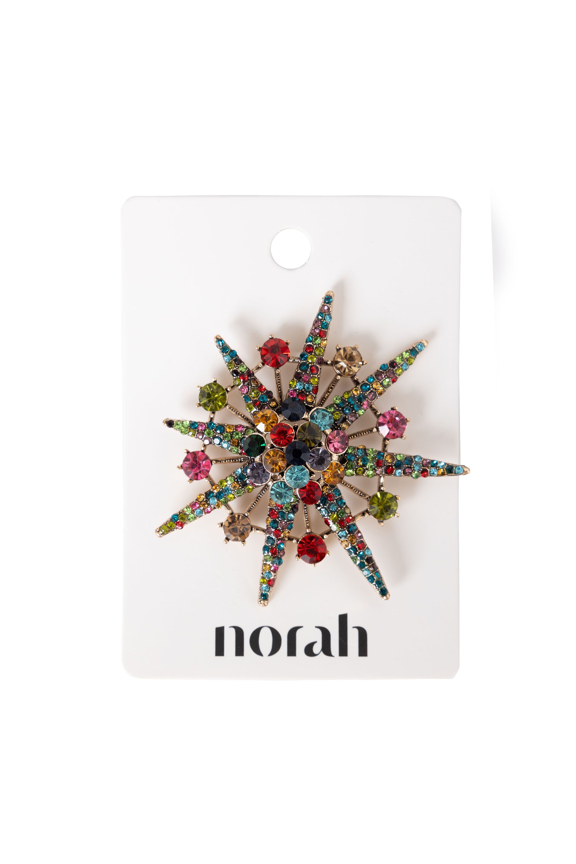 Norah Kleurrijke broche ster multicolor 218358-002-ONE