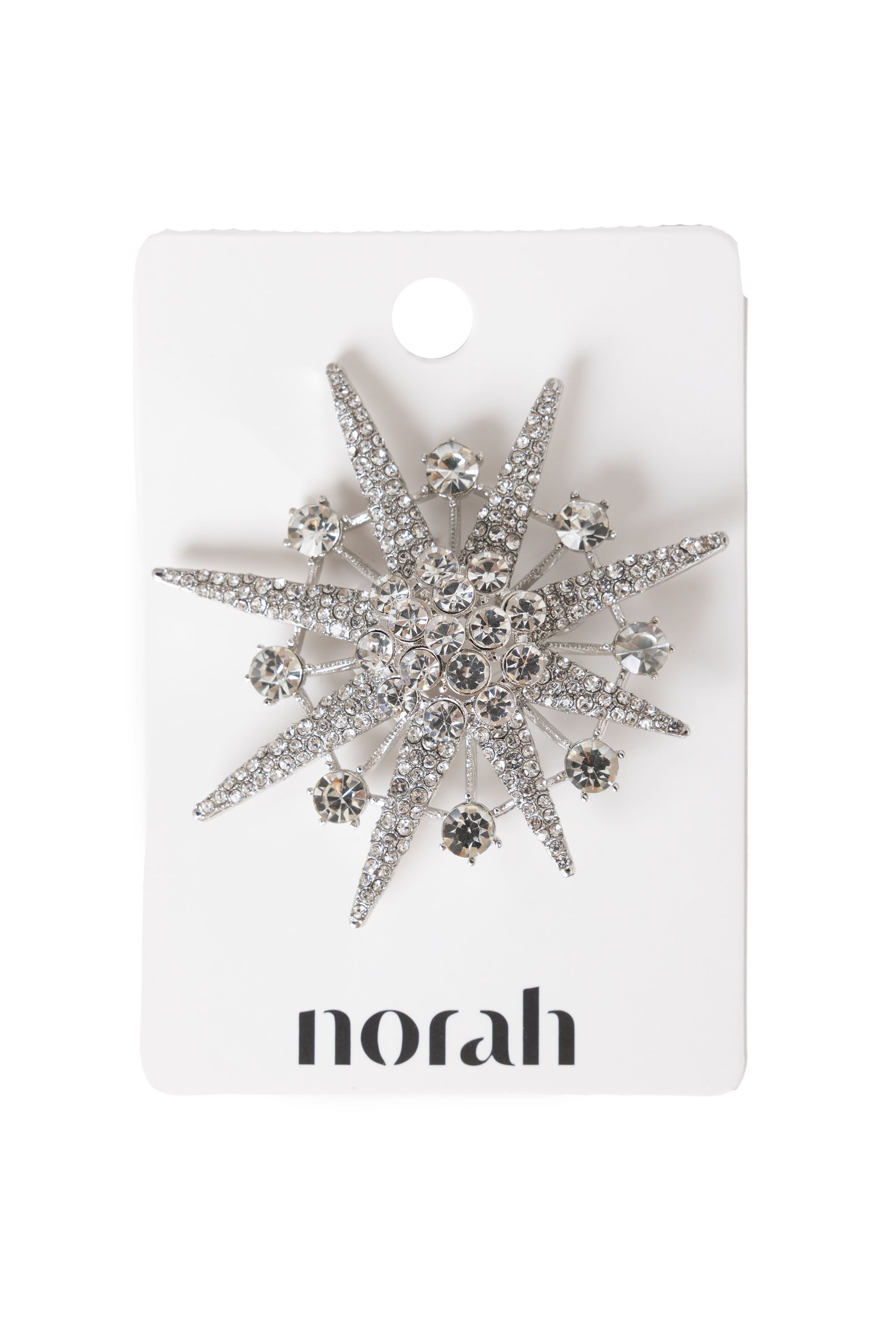 Norah Zilverkleurige broche ster silver 218358-099-ONE
