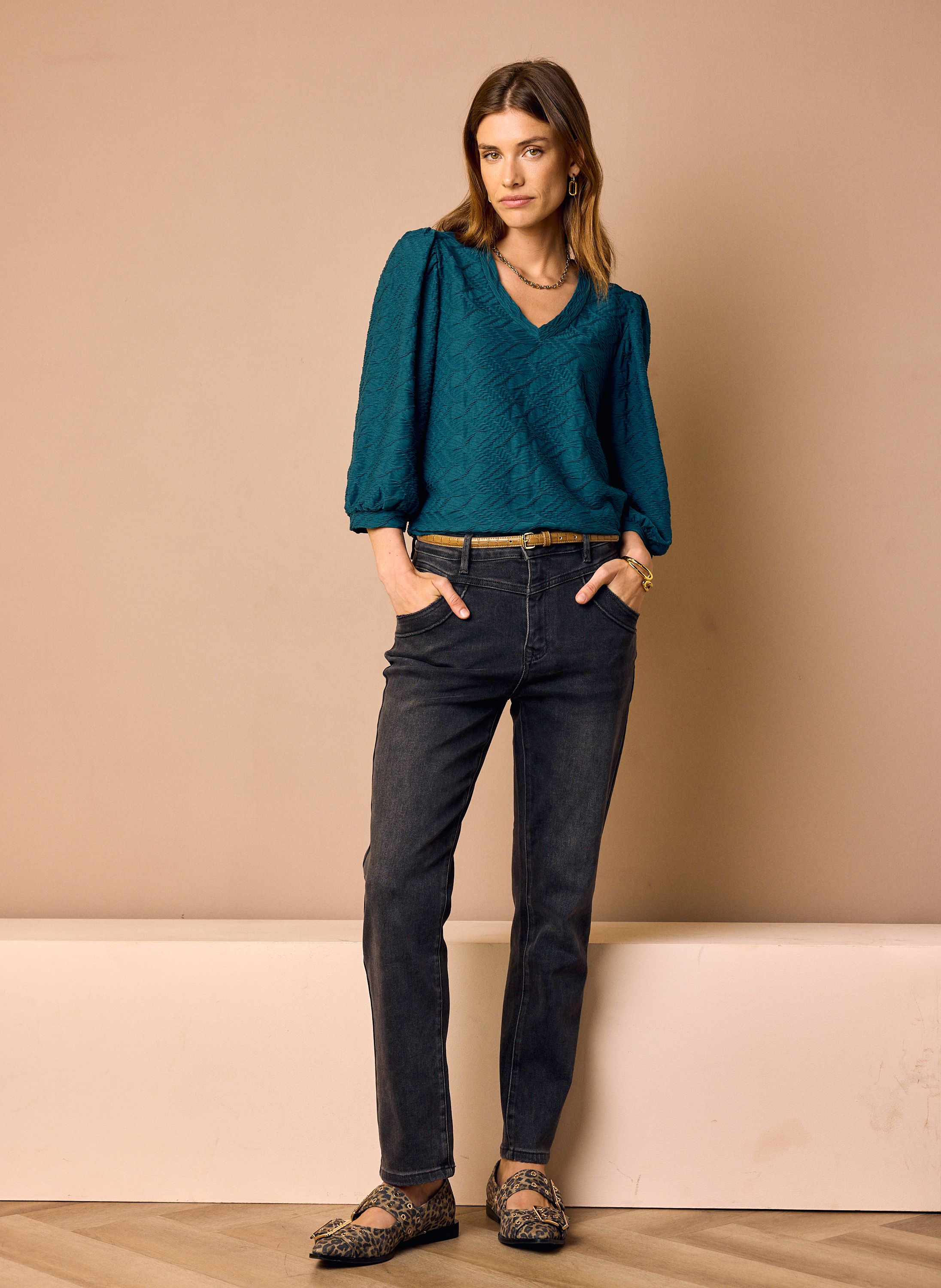 Norah Sammie jeans | Slim | Grijs | L29 black denim 218373-488