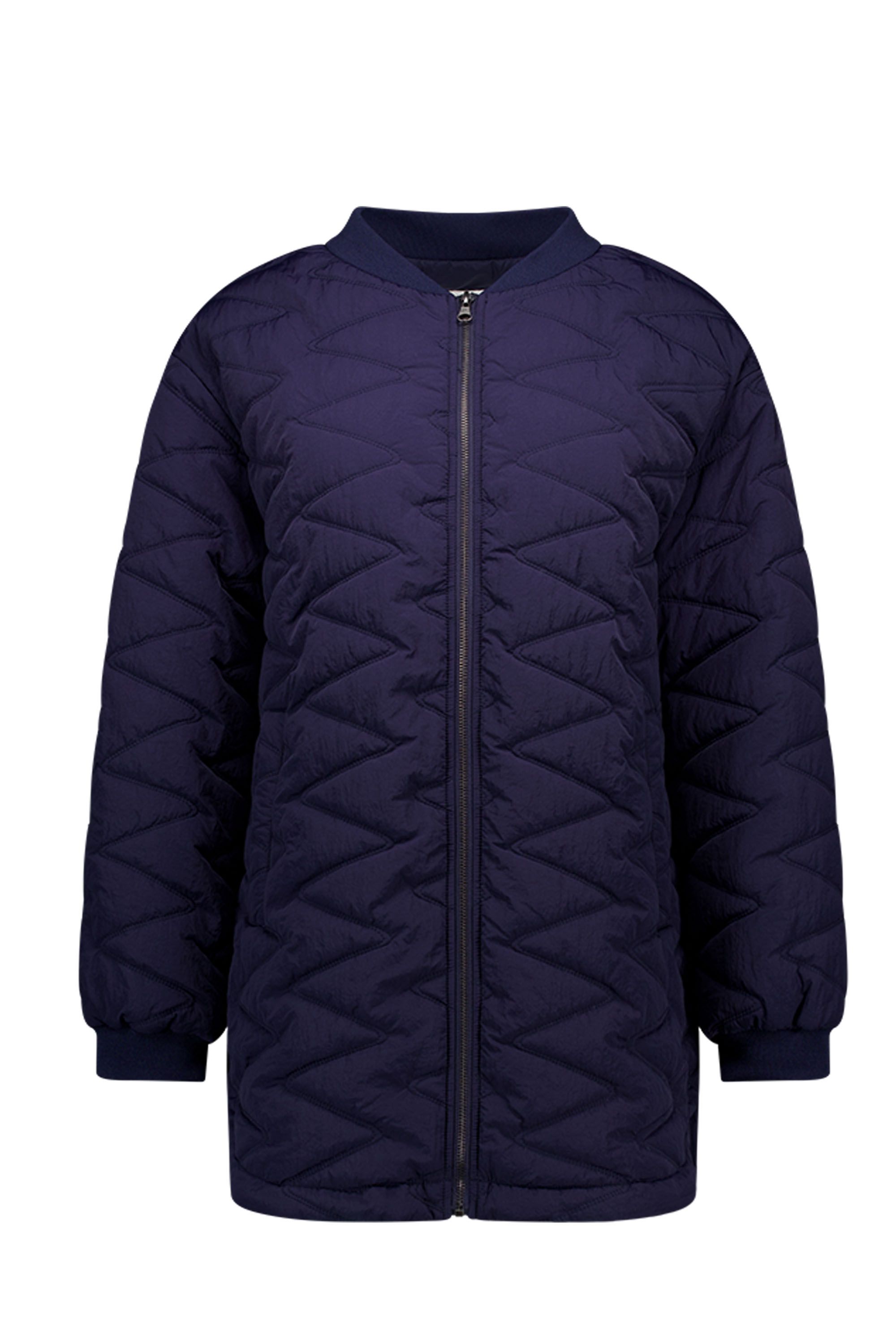 Norah Donkerblauwe halflange pufferjas navy 218390-492-44