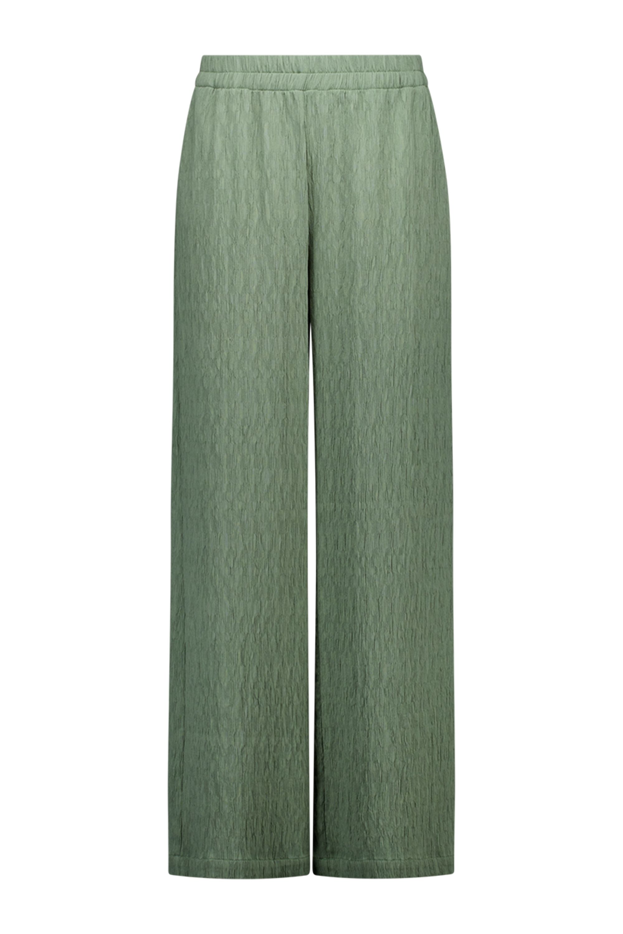 Norah Sofia broek | Wide | Structuur | L30 green/grey 218409-540-44