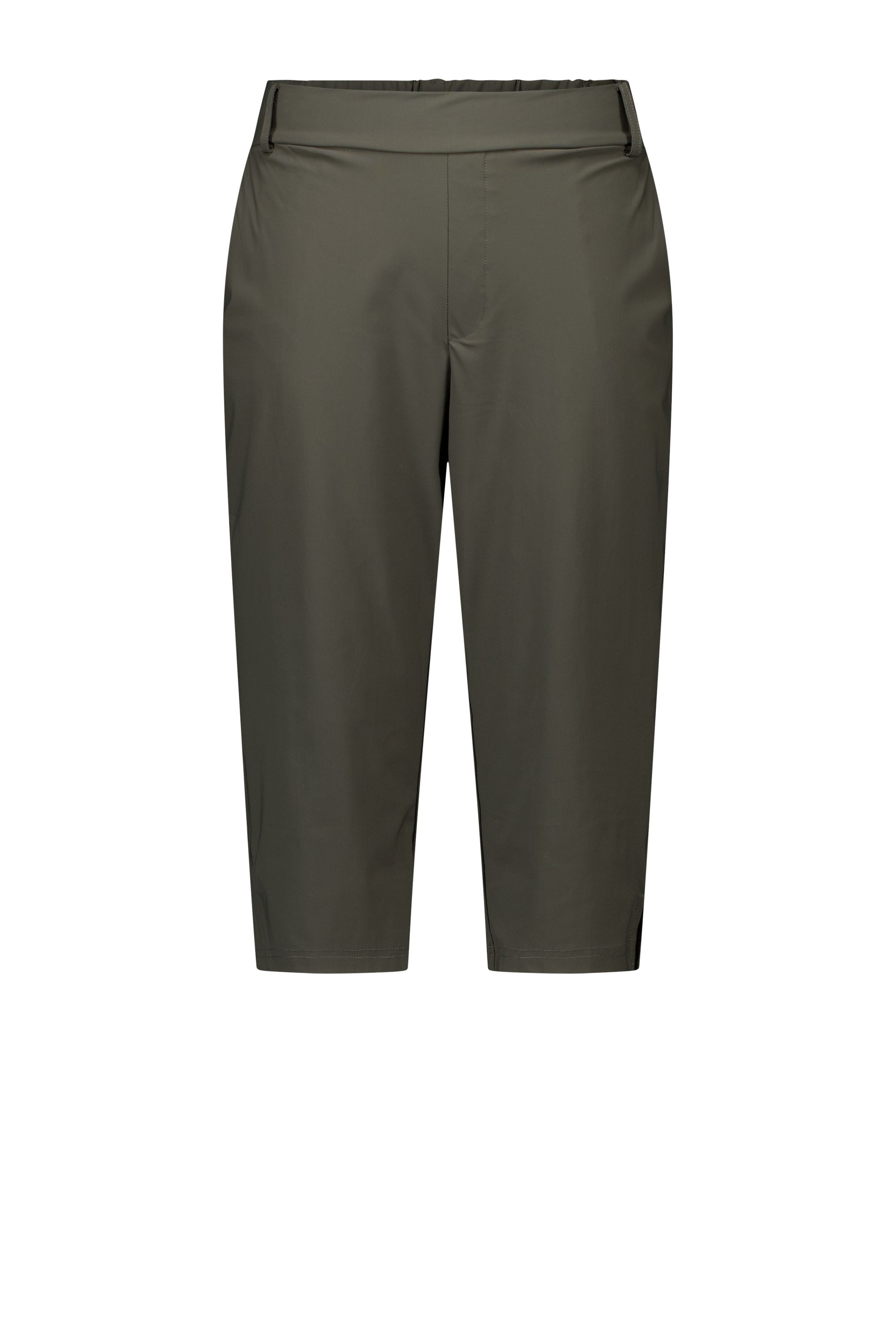 Norah Charlotte broek | Capri |  Travelstof | Donkergroen dark army 218415-580-36