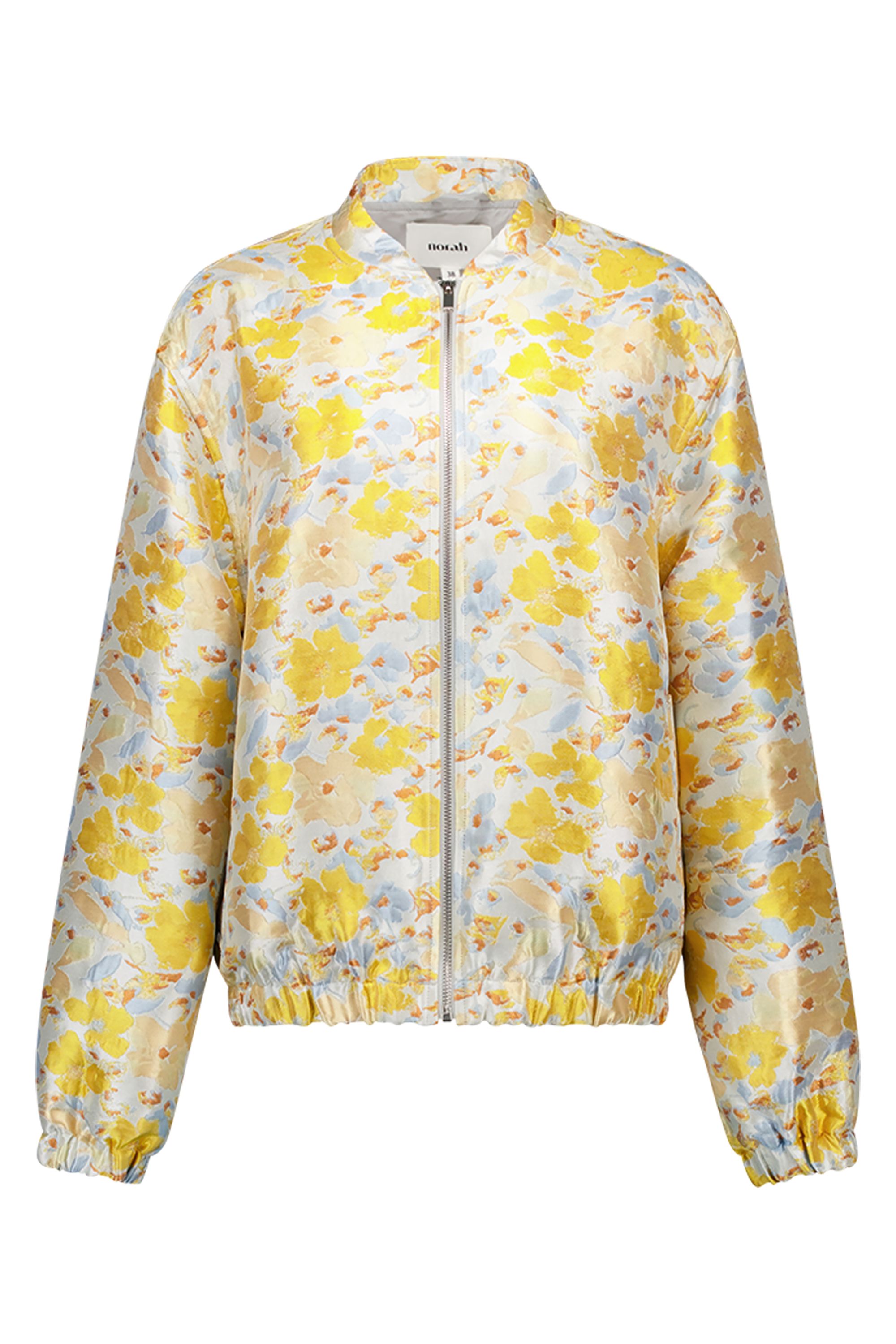 Norah Gele bomberjas met bloemenprint yellow multicolor 218433-320-38