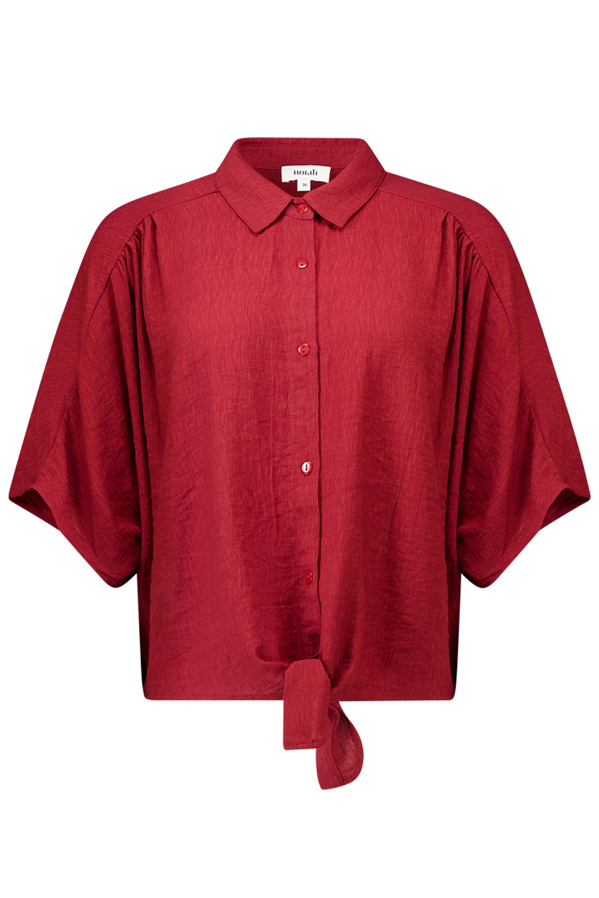 Norah Brique blouse met strikdetail brique 218436-670-48