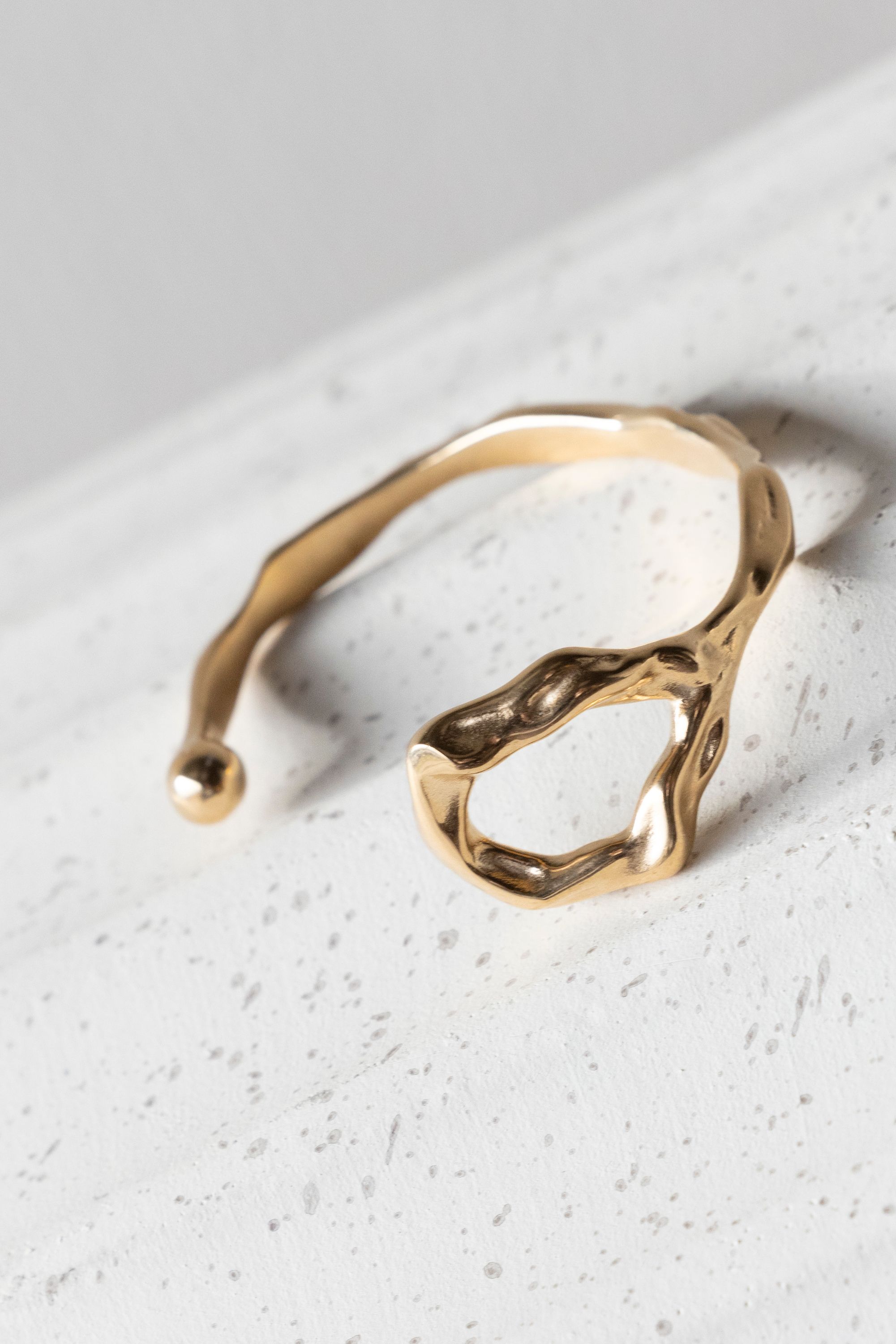 Norah Goudkleurige bangle armband cirkel gold 218447-199-ONE