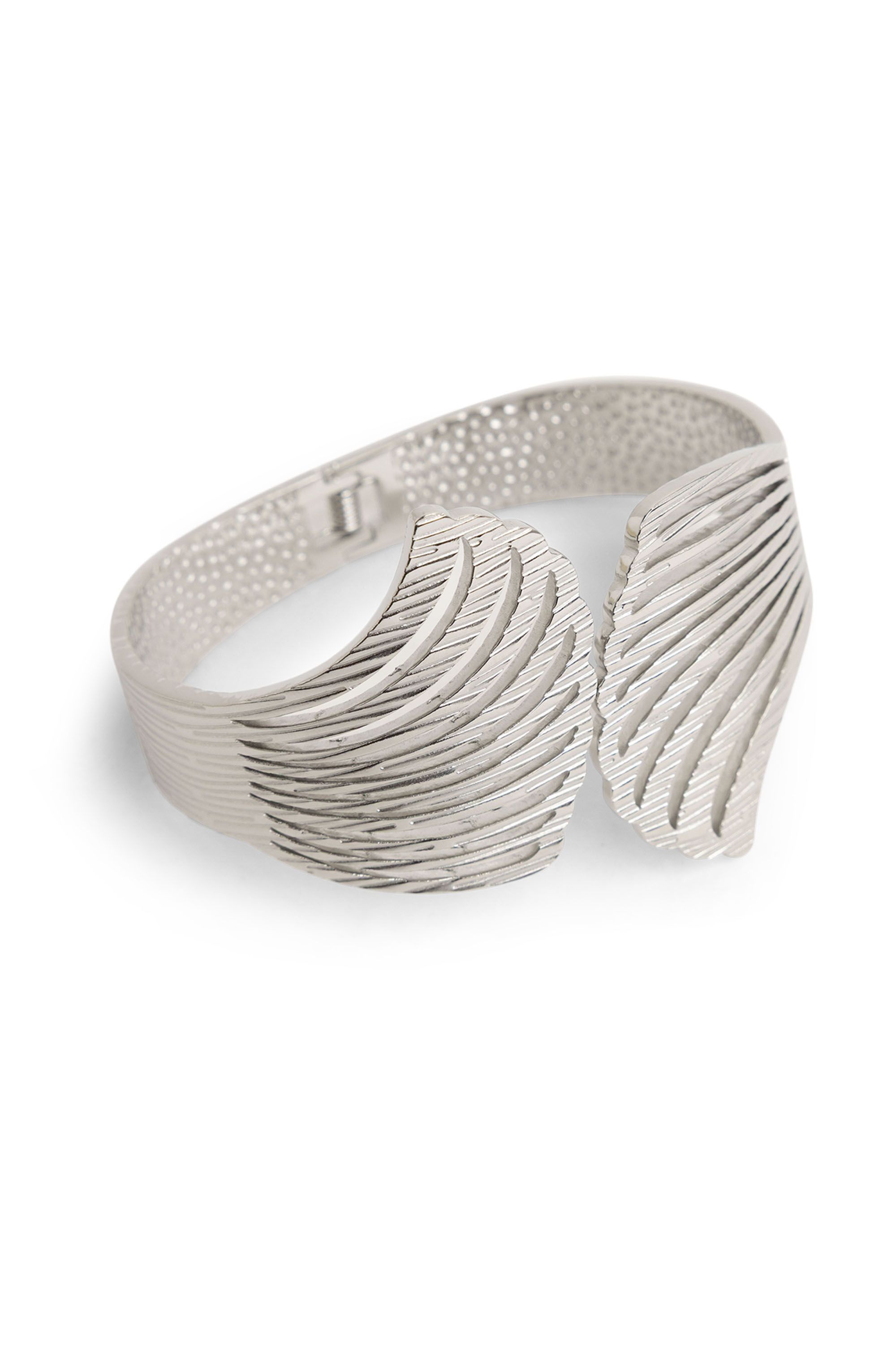 Norah Zilverkleurige bangle armband met vleugels silver 218453-099
