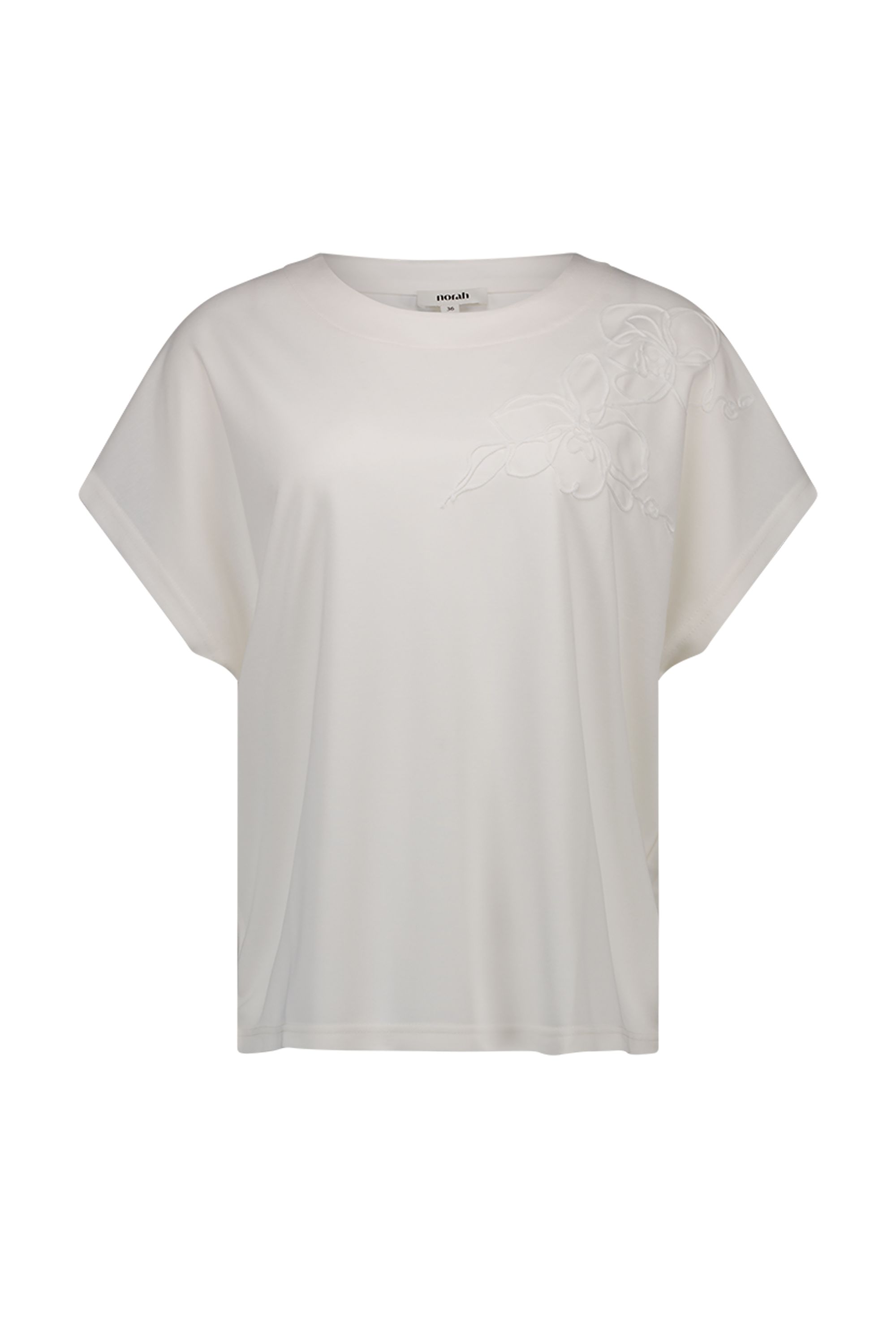 Norah Off-white shirt met bloemen off-white 218473-101-46