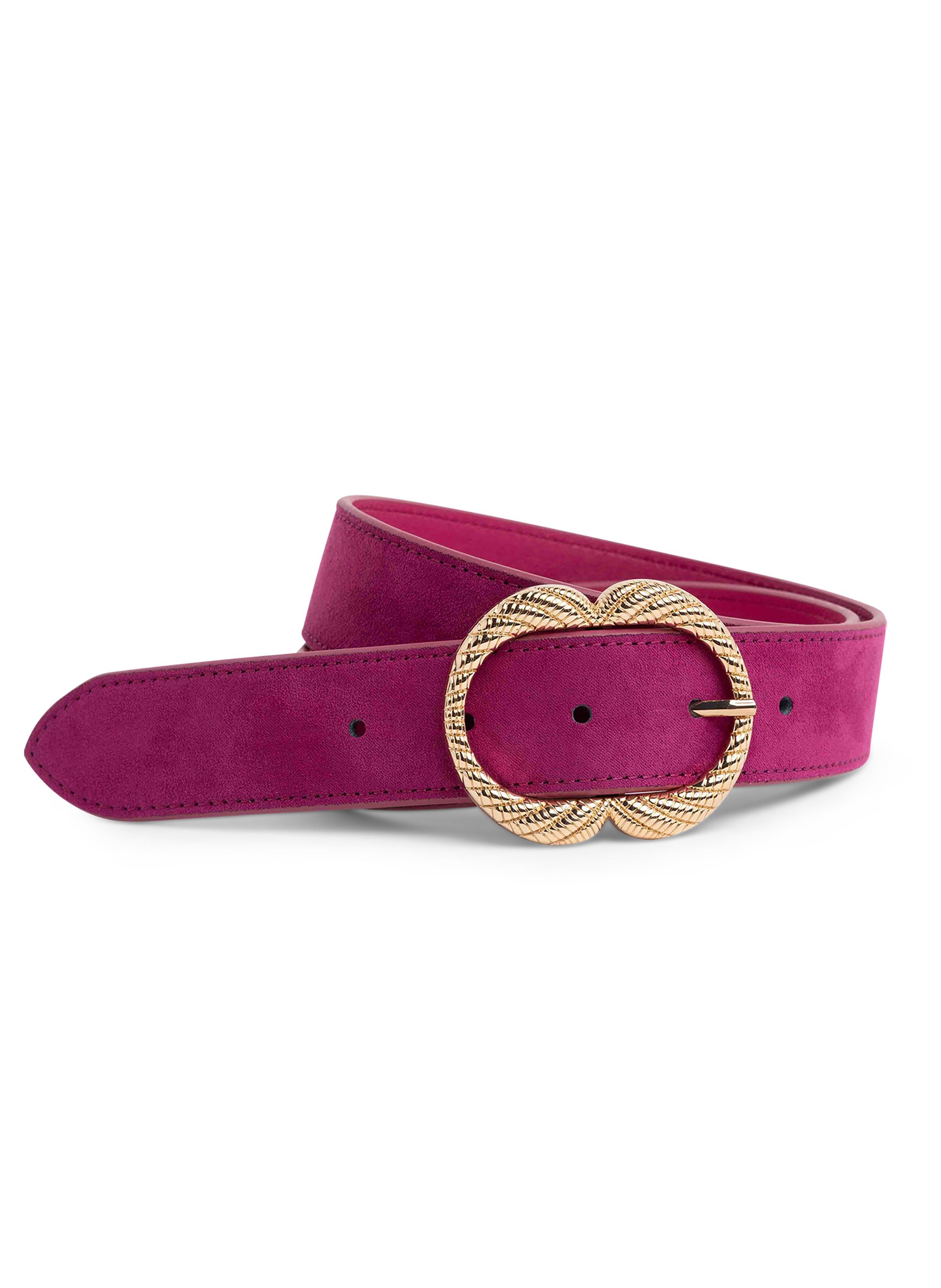 Norah Roze riem met goudkleurige gesp fuchsia 218477-953-L