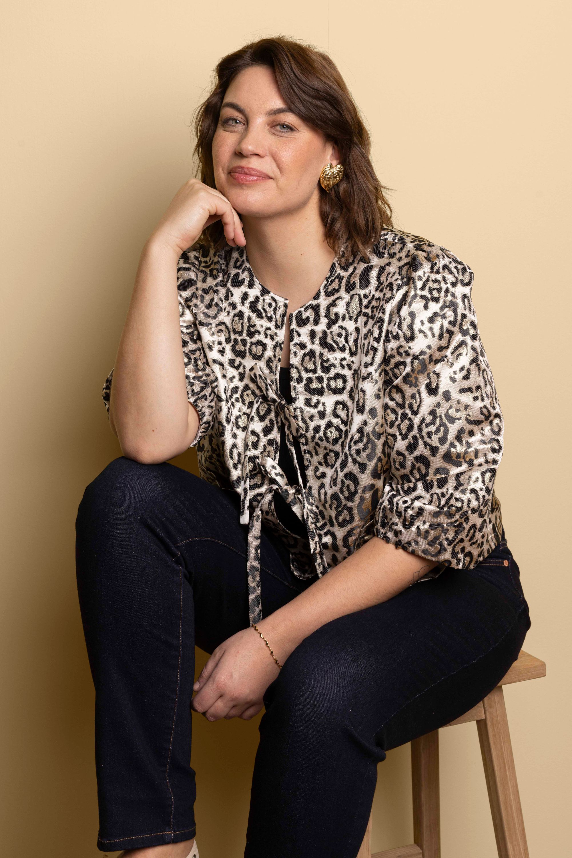 Norah Jasje met luipaardprint gold multicolor 218485-198-44