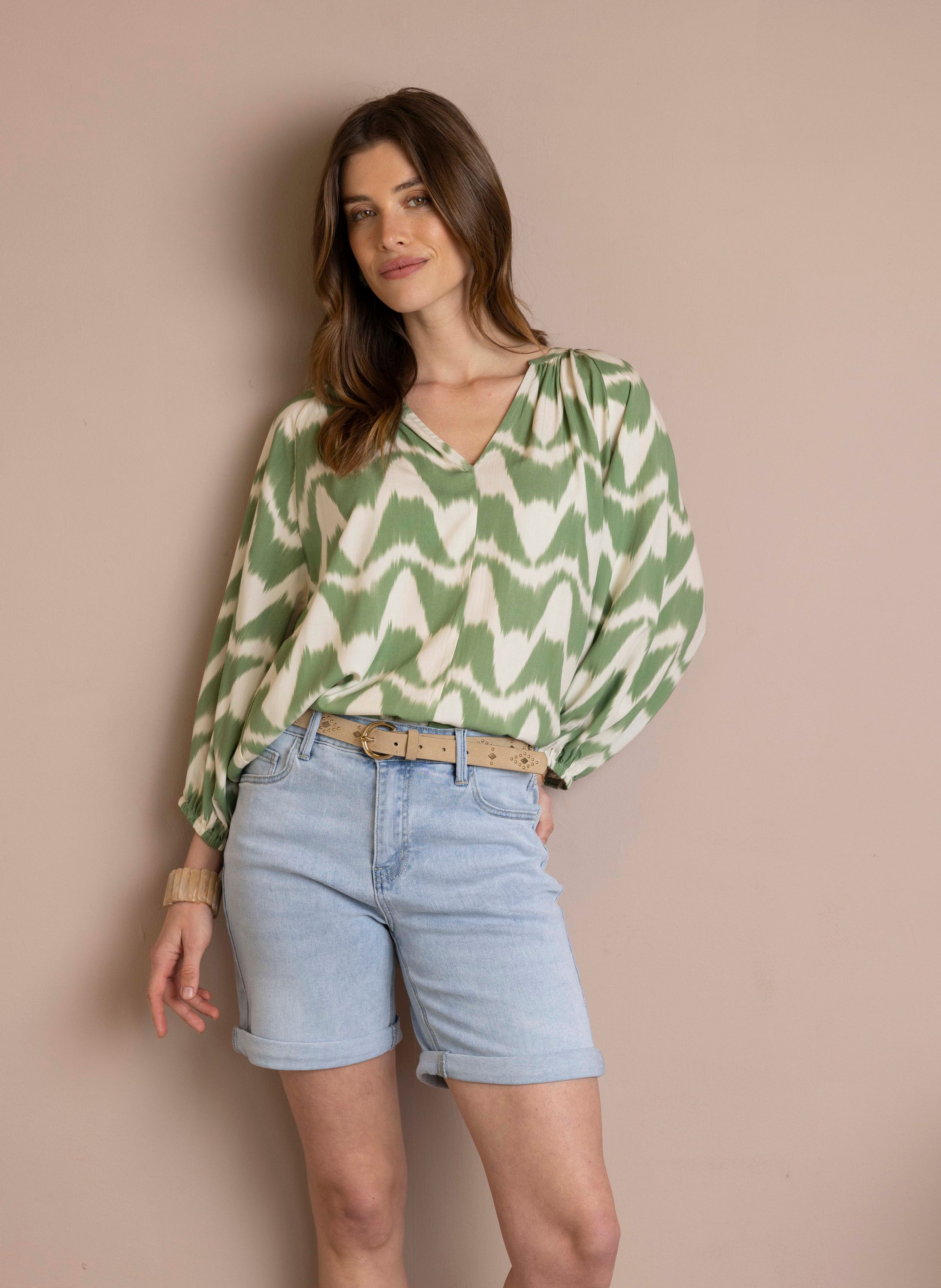 Norah Korte spijkerbroek Bibi lichtblauw light denim 218490-478-40