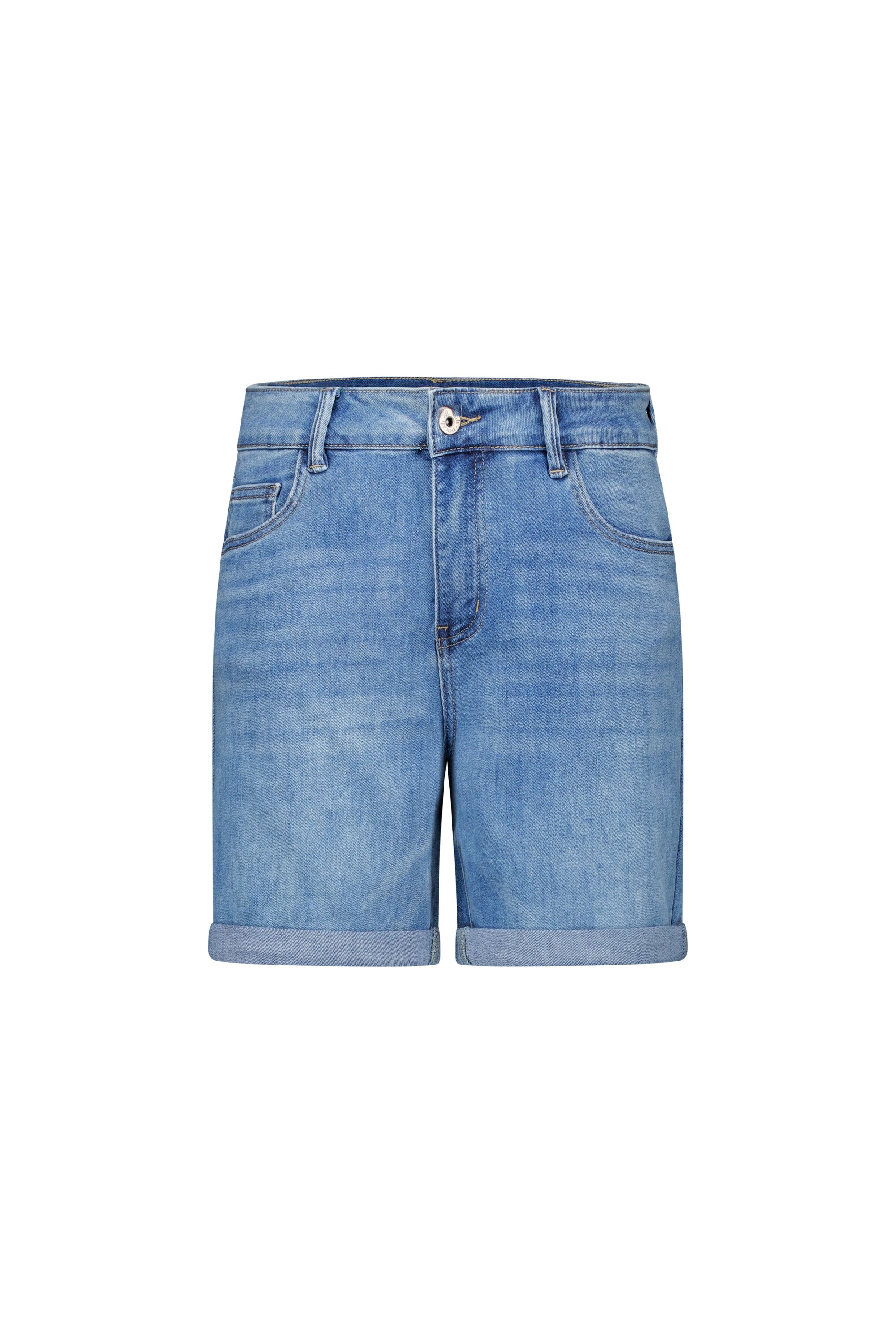 Norah Korte spijkerbroek Bibi blauw mid denim 218490-479-36