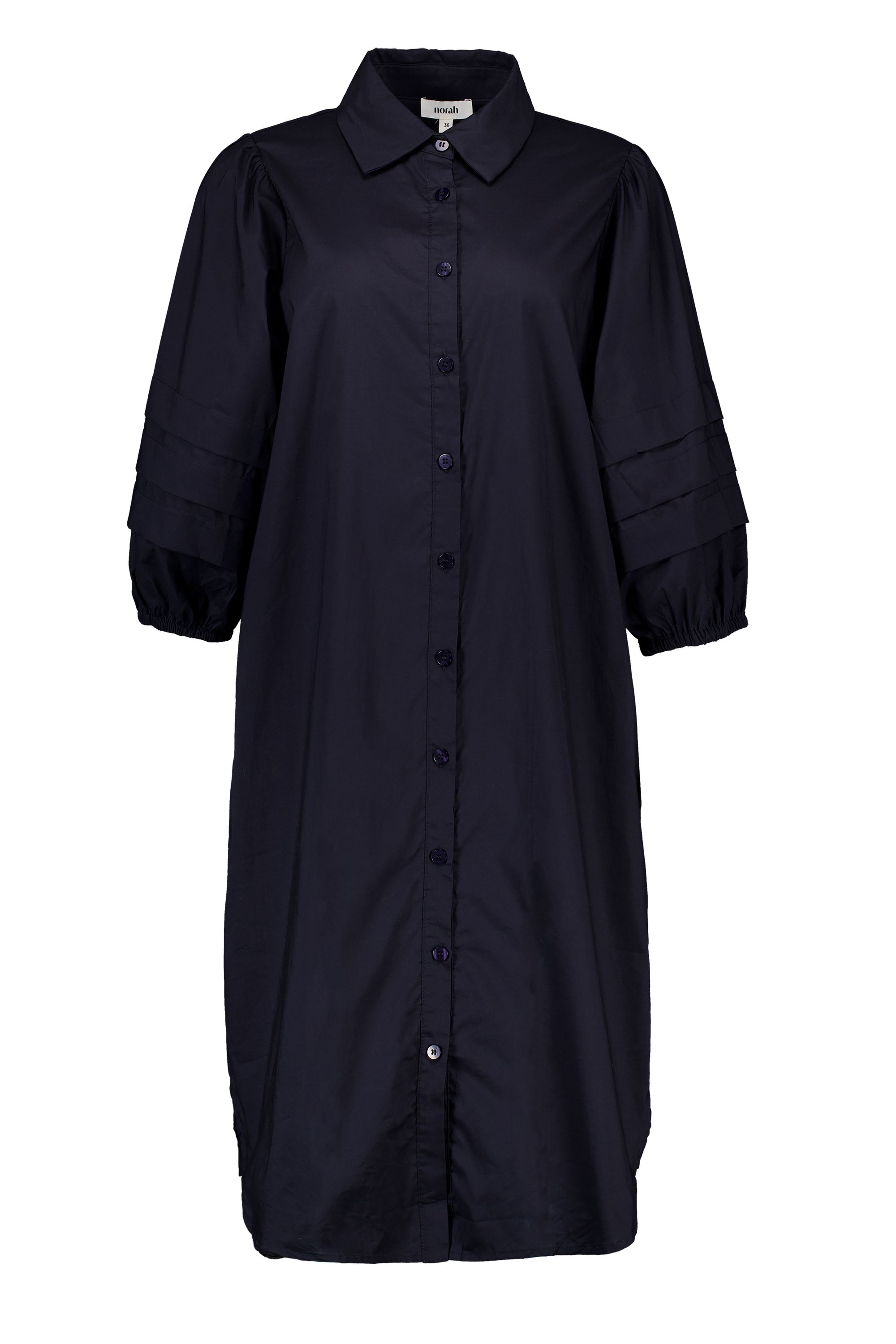 Norah Donkerblauwe midi jurk navy 218501-492-34