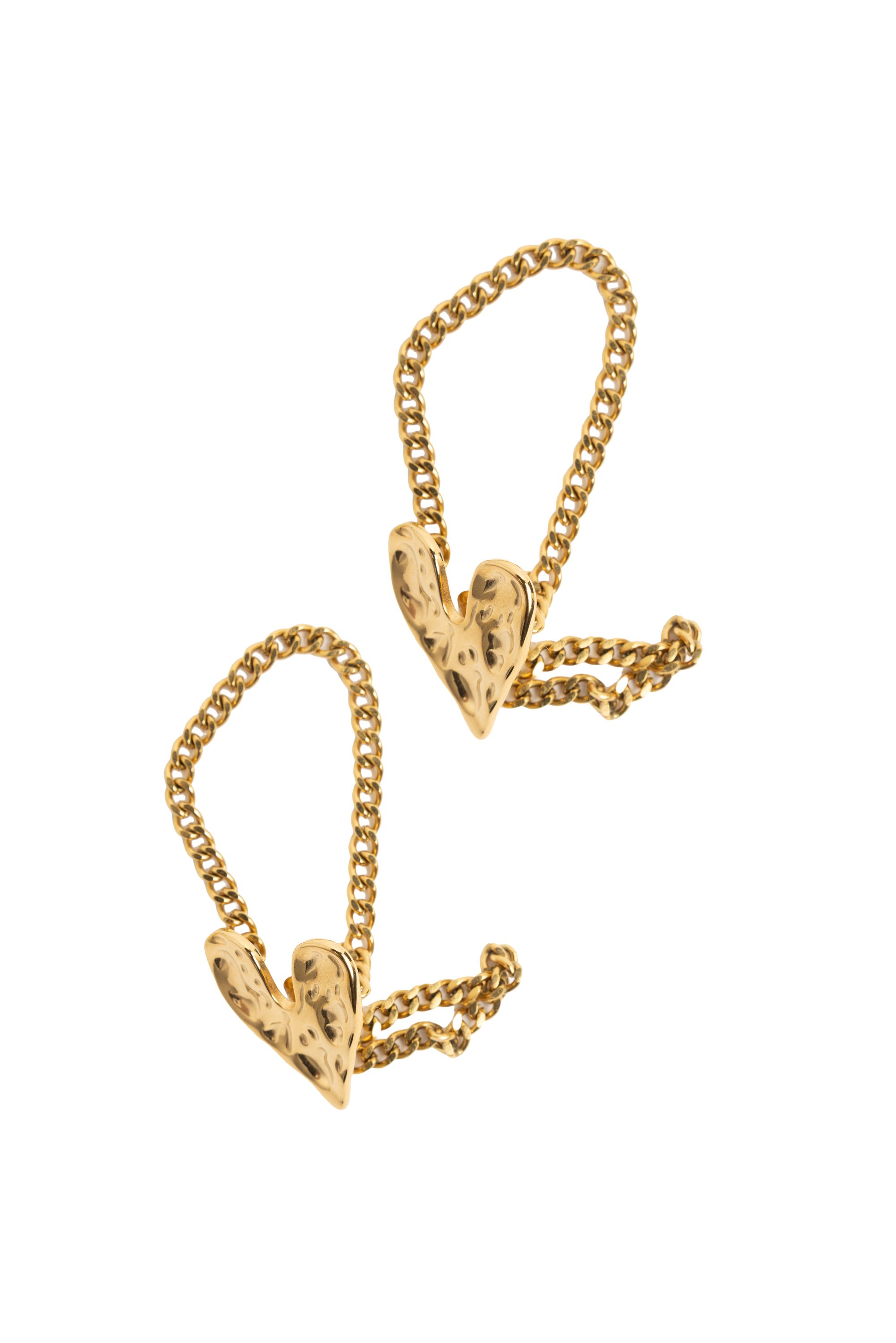 Norah Goudkleurige hartjes oorbellen gold 218508-199-ONE