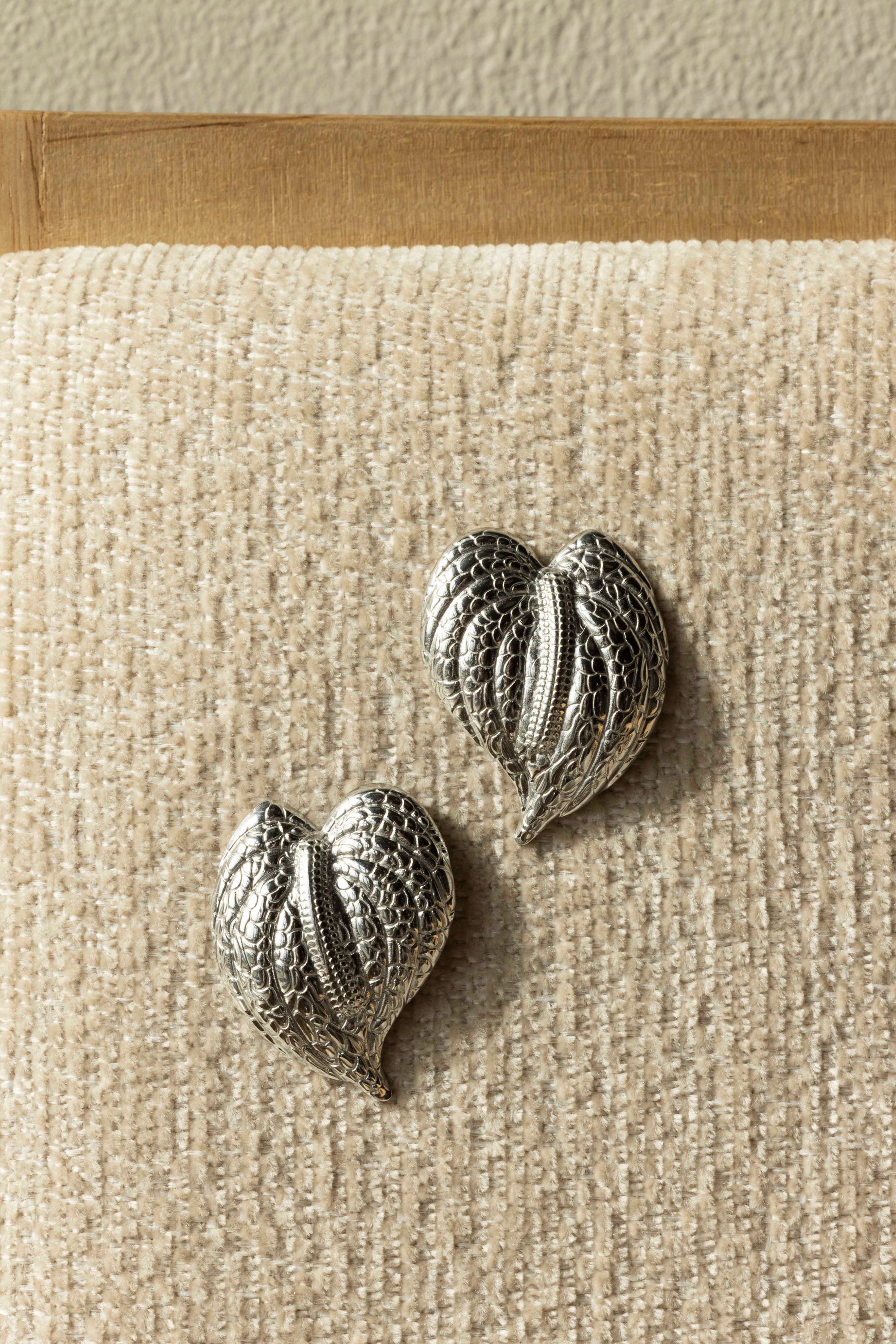 Norah Zilverkleurige oorbellen blad silver 218511-099-ONE