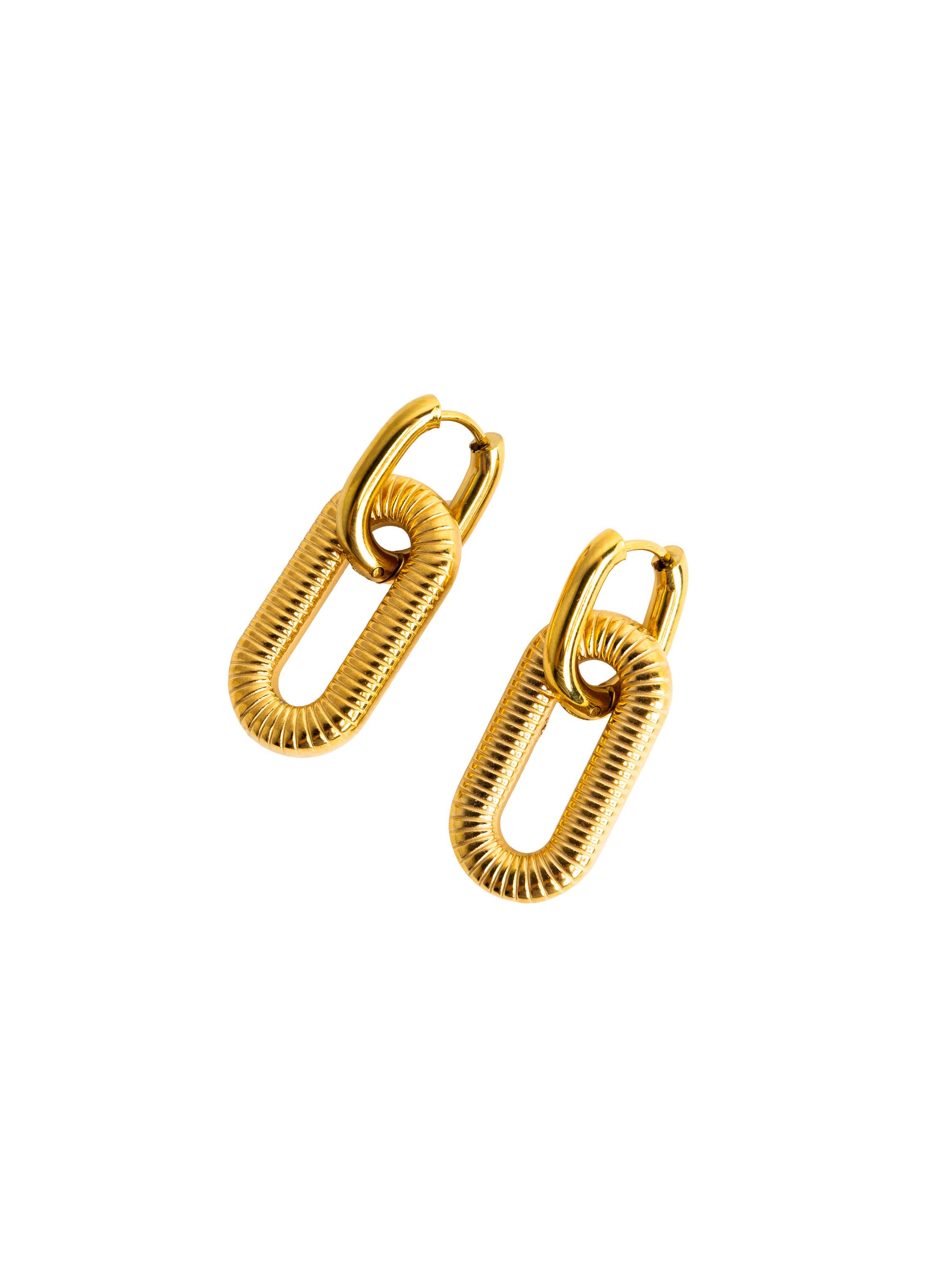 Norah Goudkleurige ovale oorbellen gold 218514-199