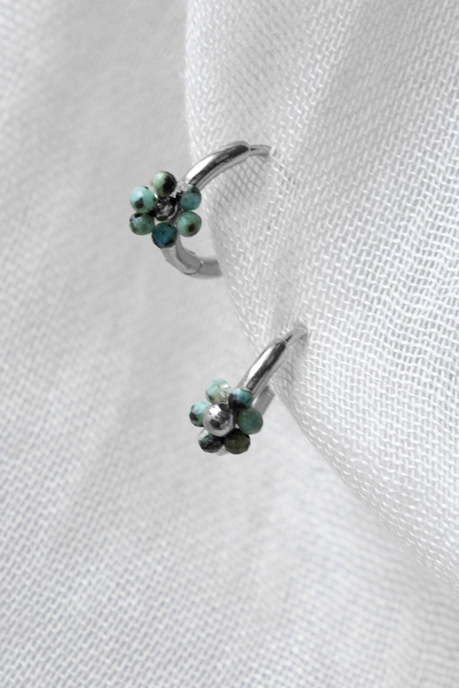 Norah Zilverkleurige oorbel bloem silver multicolor 218521-093-ONE