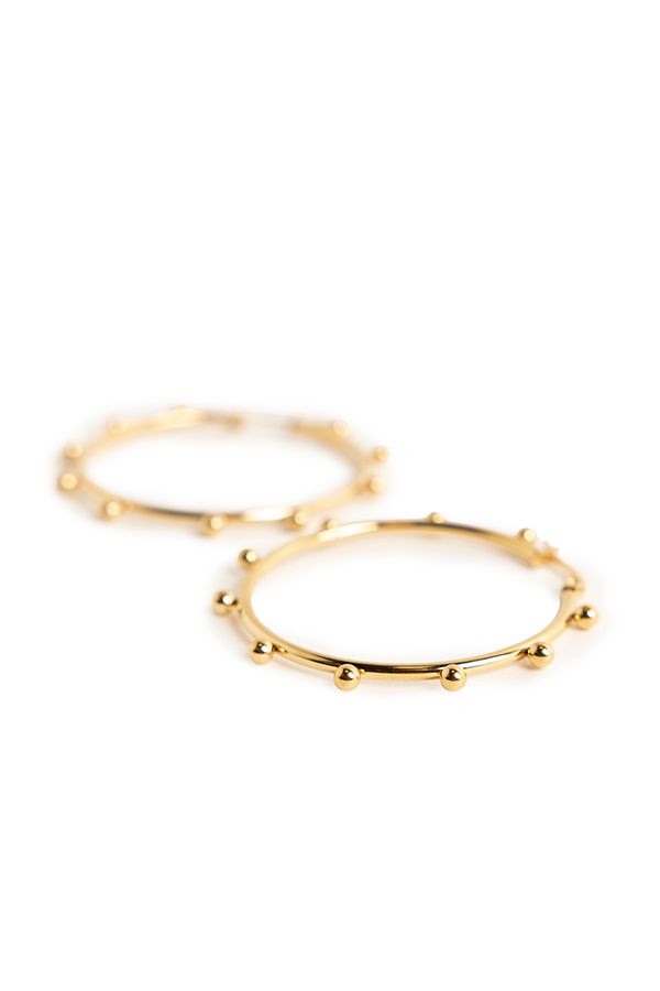 Norah Goudkleurige oorringen met bolletjes gold 218522-199-ONE