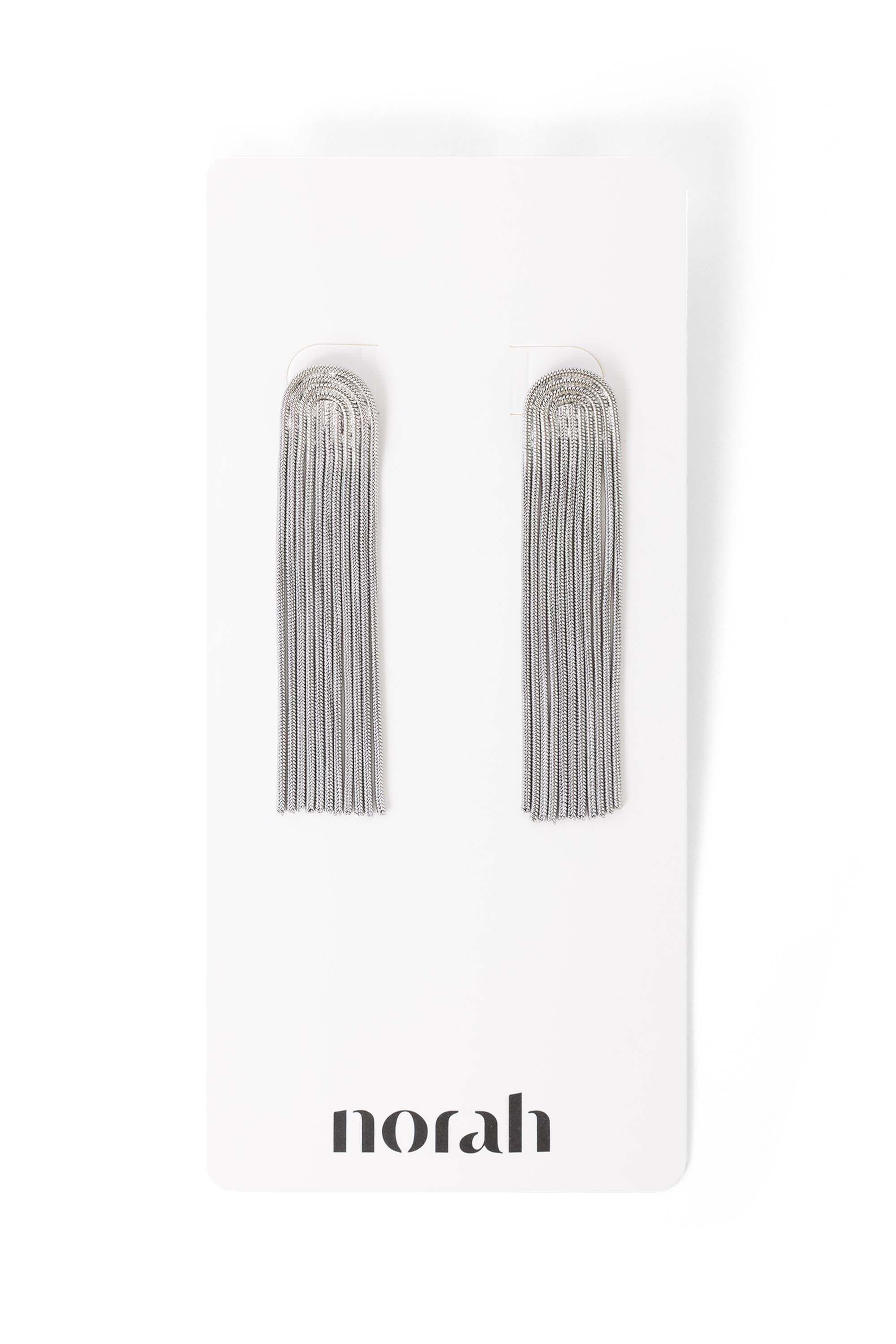 Norah Zilverkleurige waterval oorbellen silver 218543-099-ONE