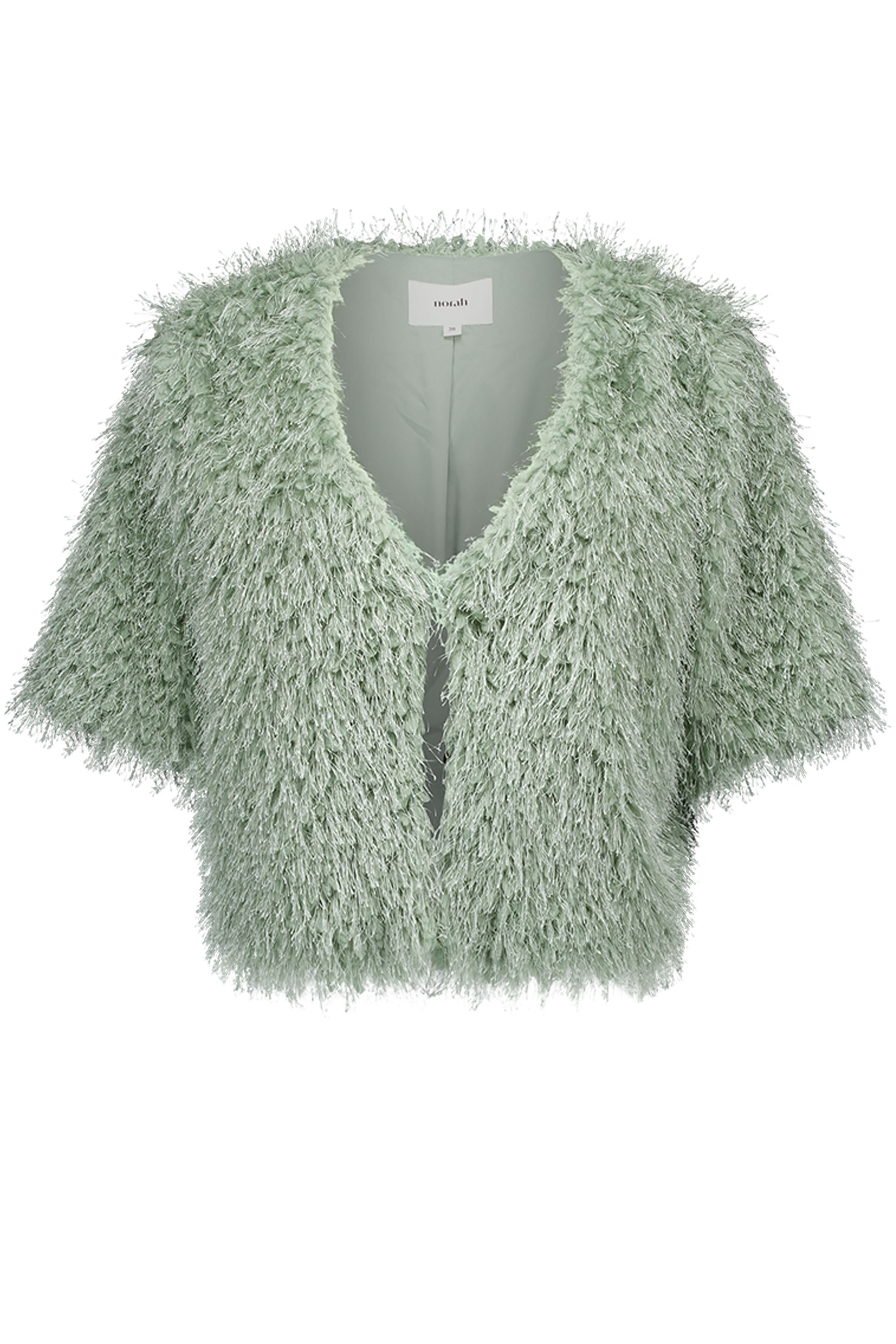 Norah Groen jasje met franjes light green 218548-515-36