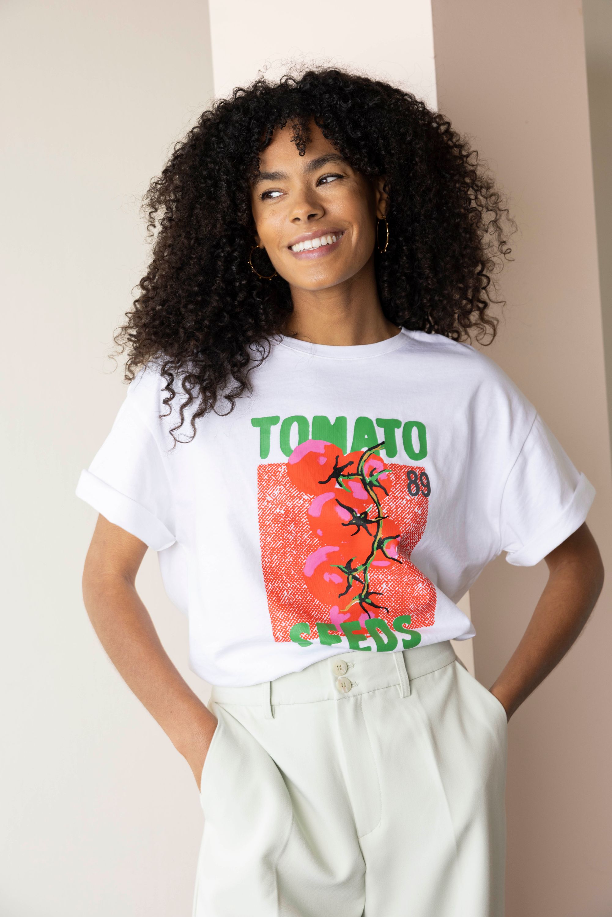 Norah Shirt "Tomato Seeds" white multicolor 218550-120-42