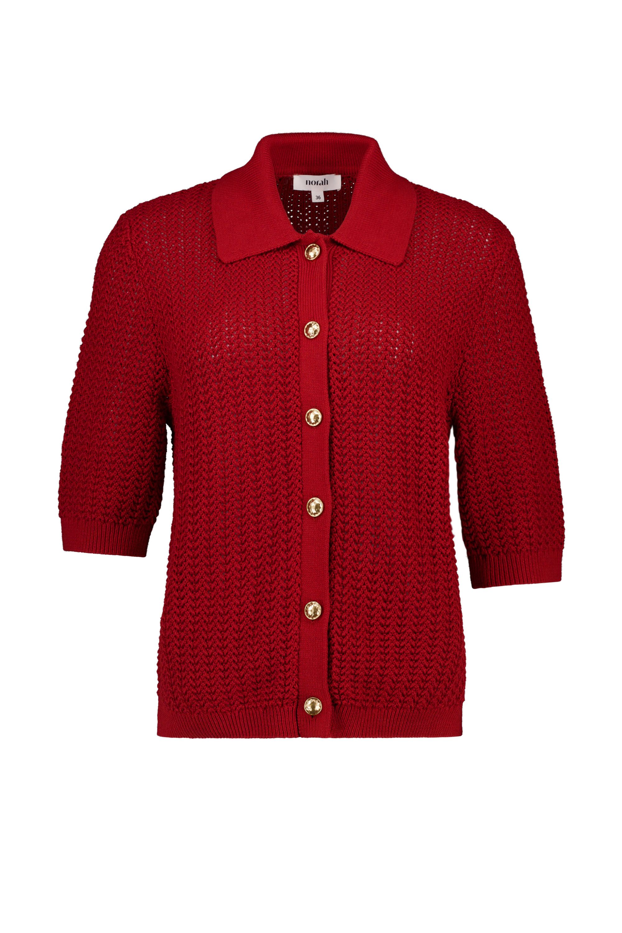 Norah Brique gebreid vest brique multicolor 218572-670
