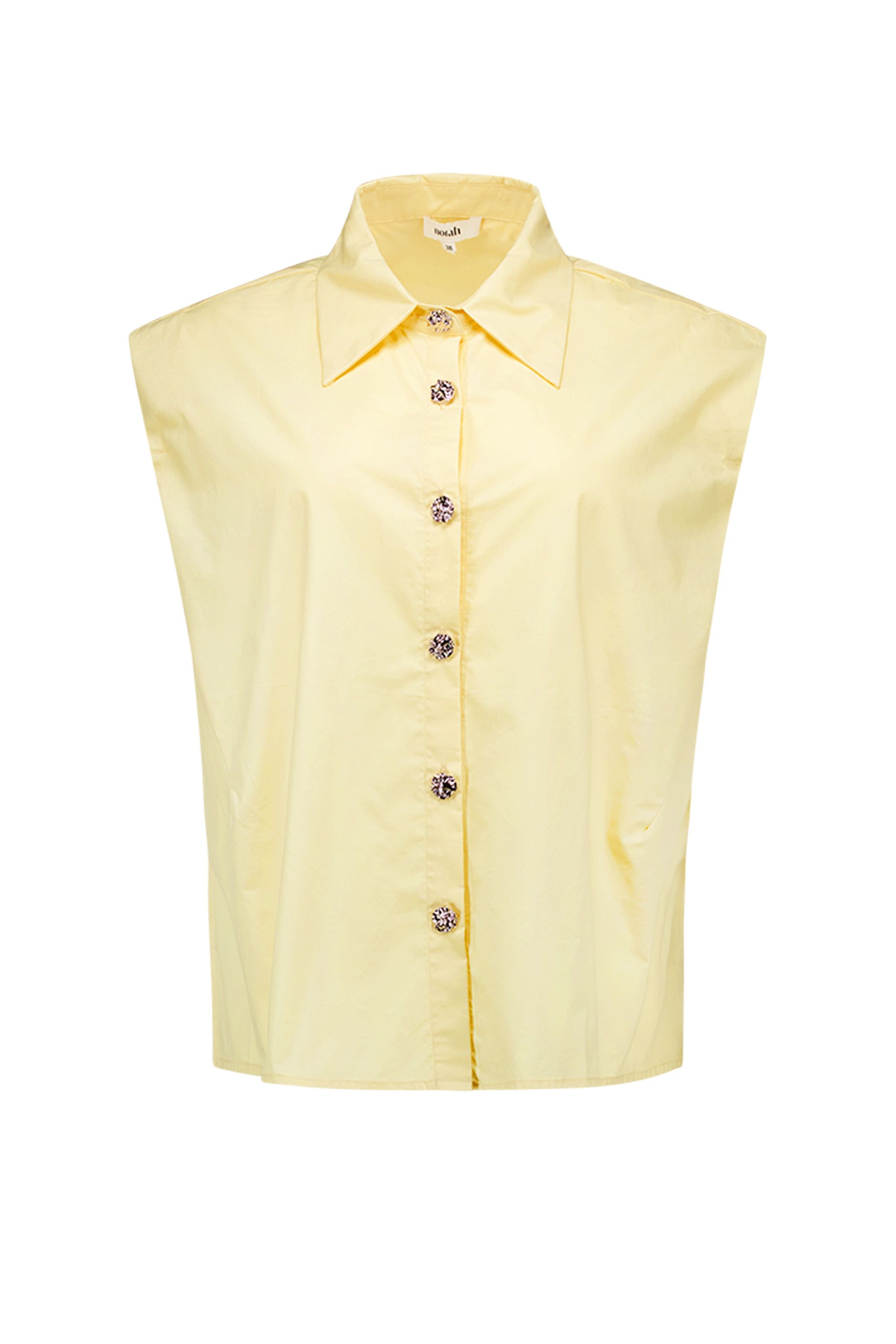 Norah Lichtgele mouwloze blouse pastel yellow 218579-301-40