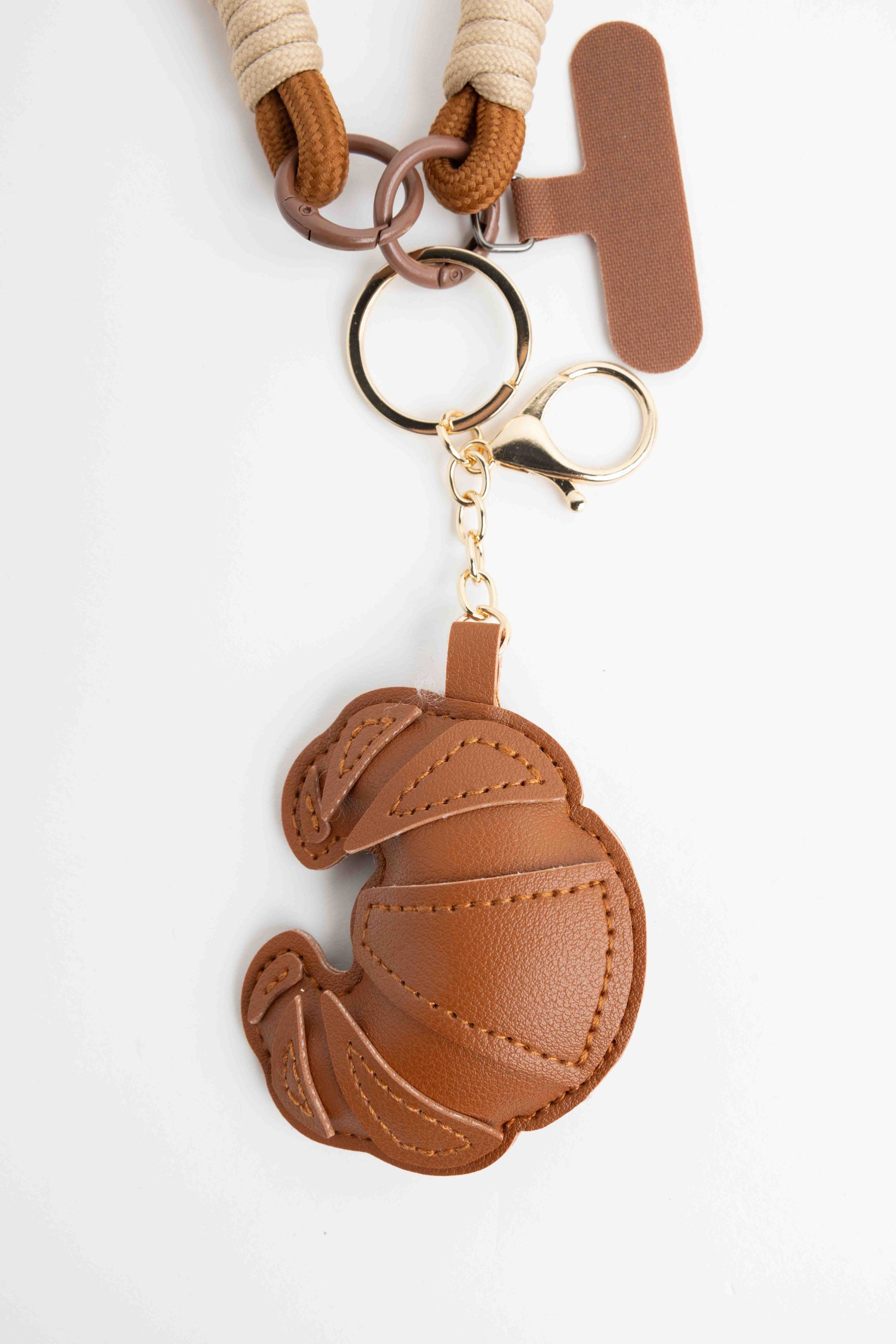 Norah Sleutelhanger crossaint brown 218581-200-ONE