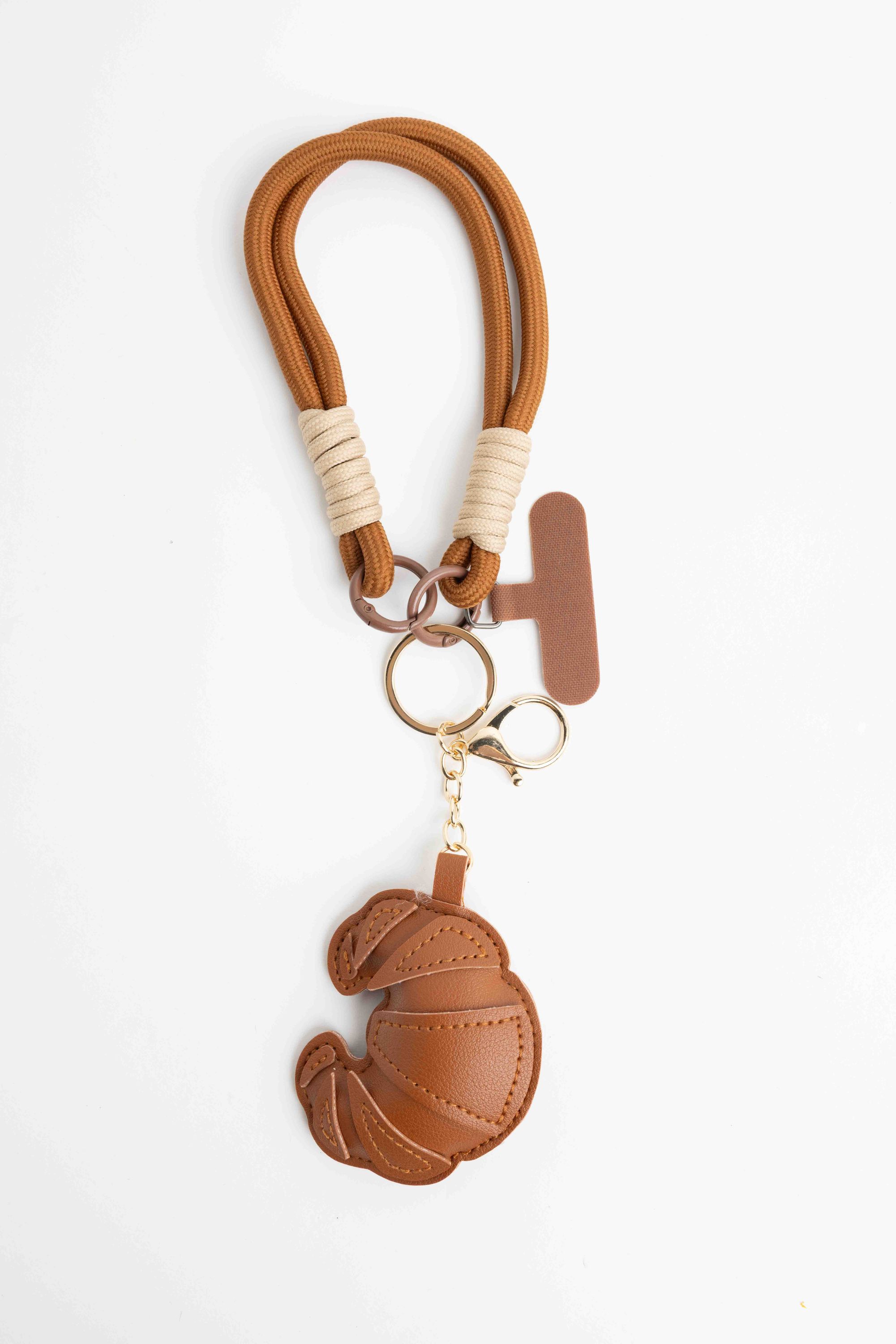 Norah Sleutelhanger crossaint brown 218581-200-ONE