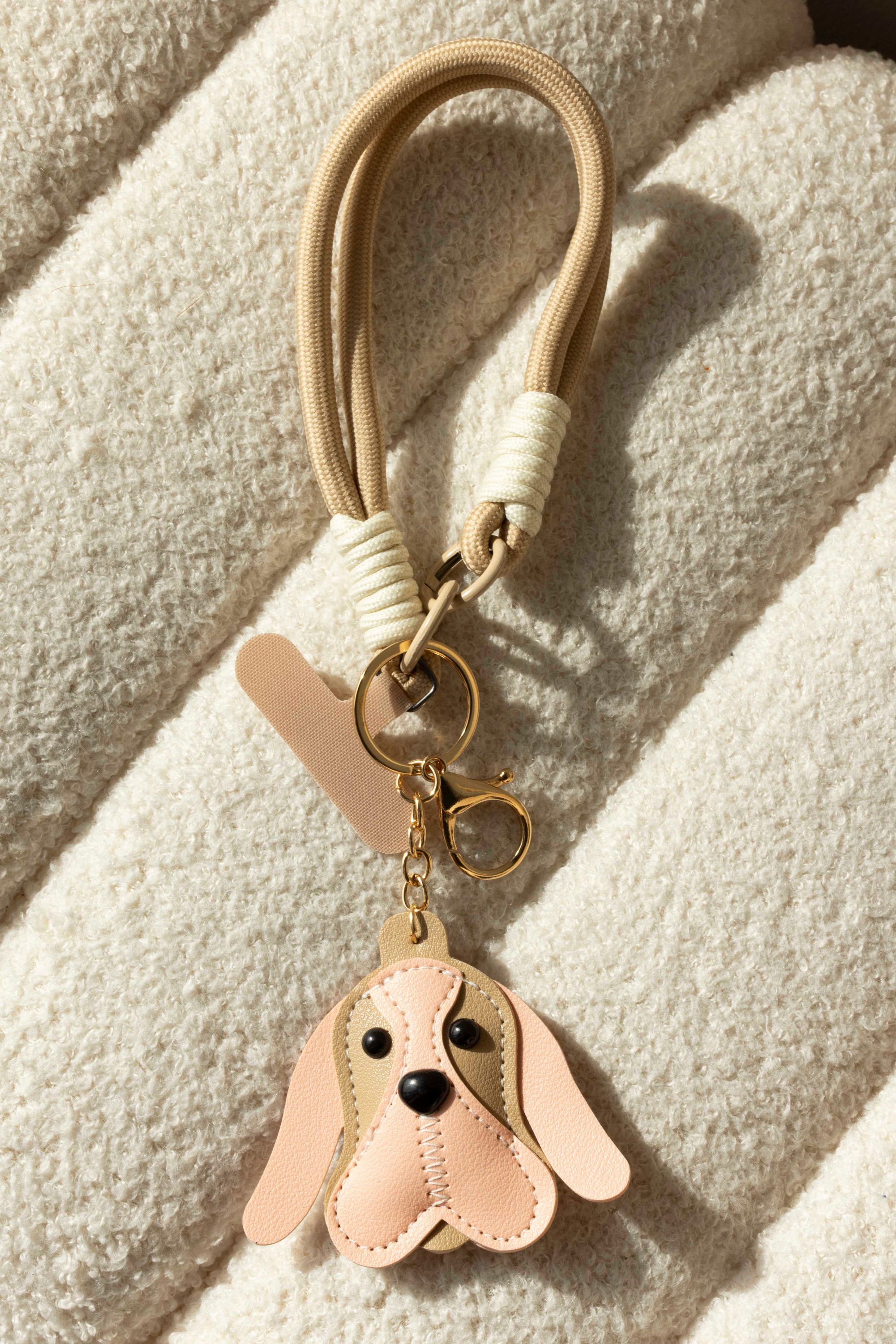 Norah Sleutelhanger hond pink/brown 218582-932-ONE