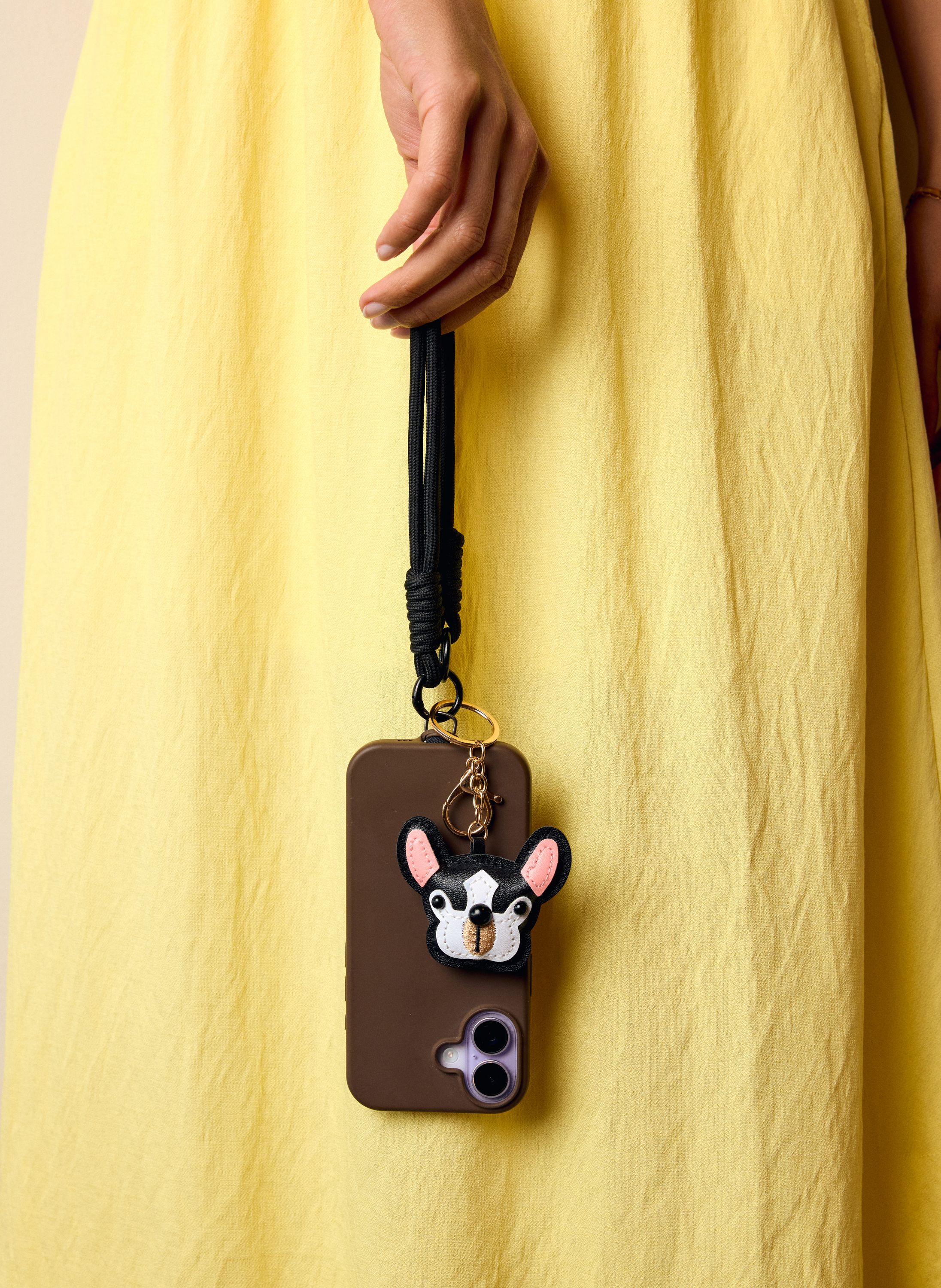 Norah Sleutelhanger bulldog black/pink 218583-039-ONE
